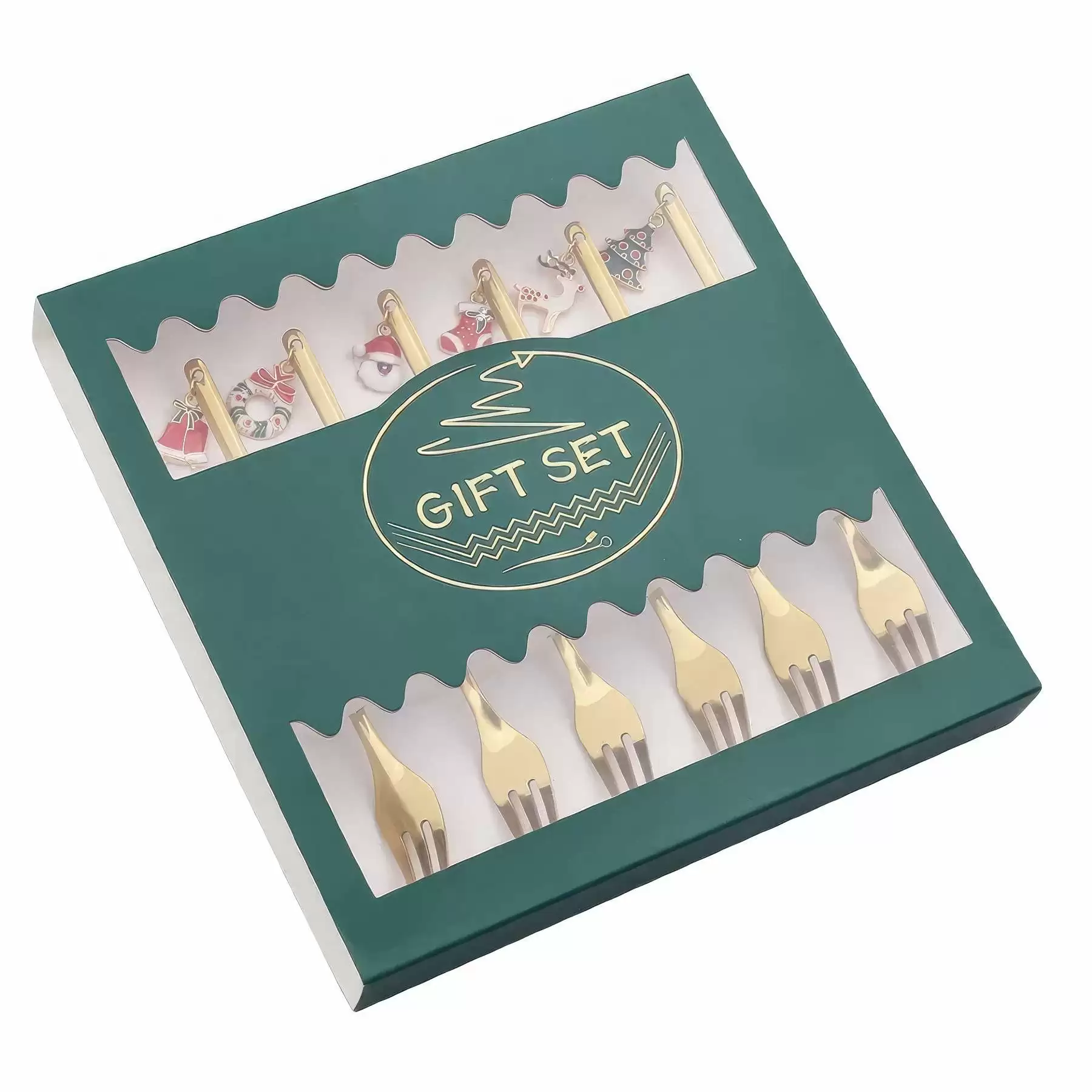Christmas Stainless Steel Fork Set - Image 2
