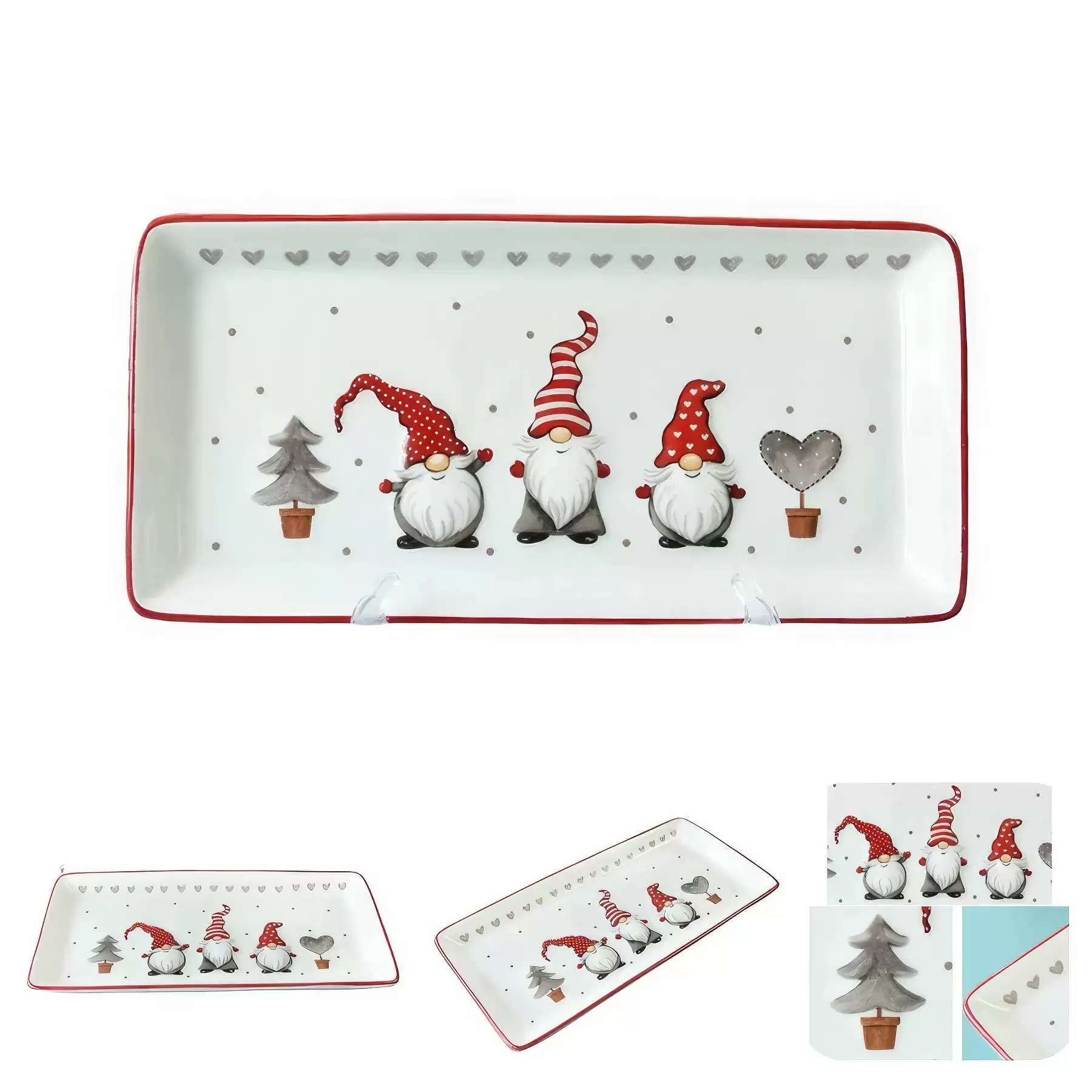Rectangular Christmas Plate