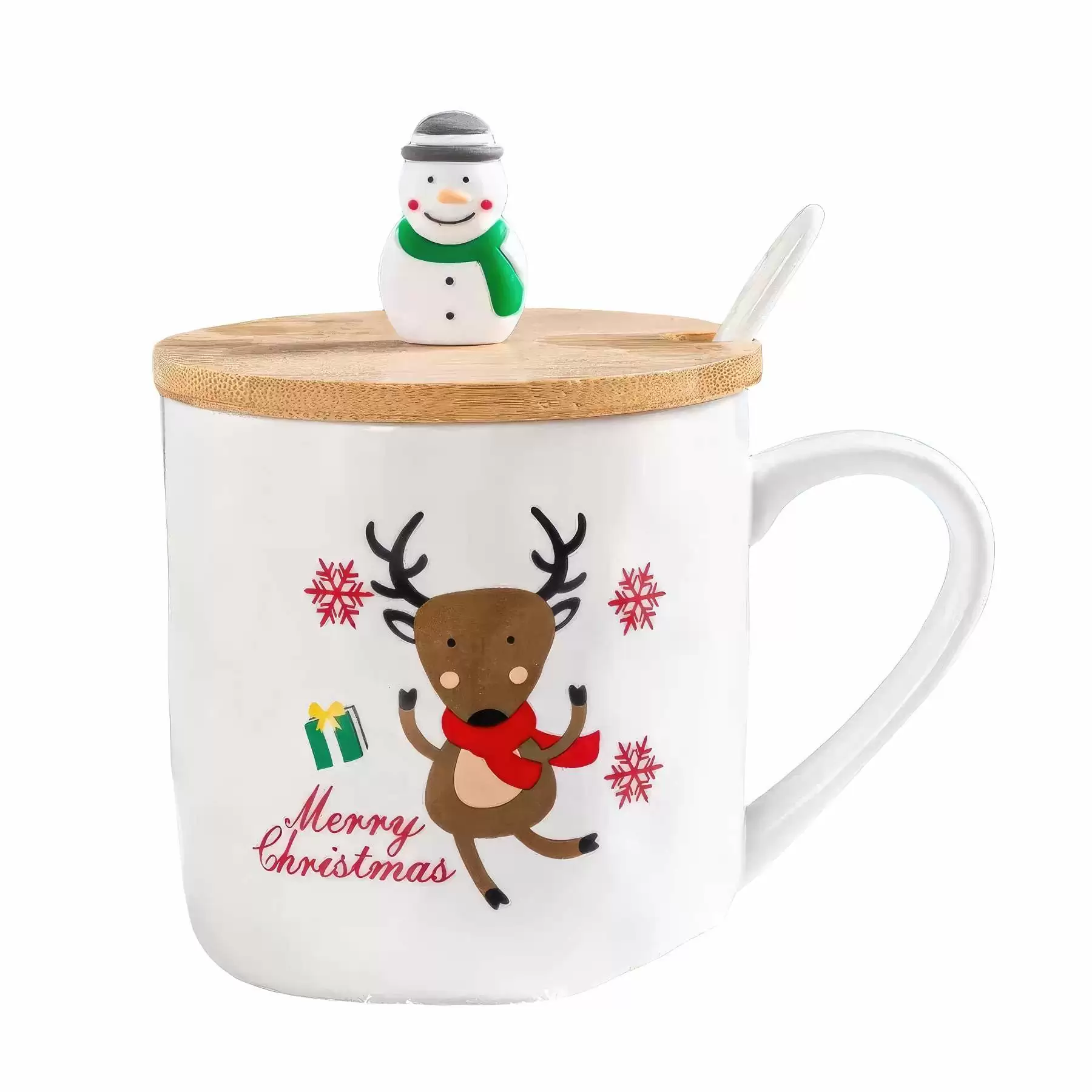 Christmas Mug with Bamboo Lid - Image 2
