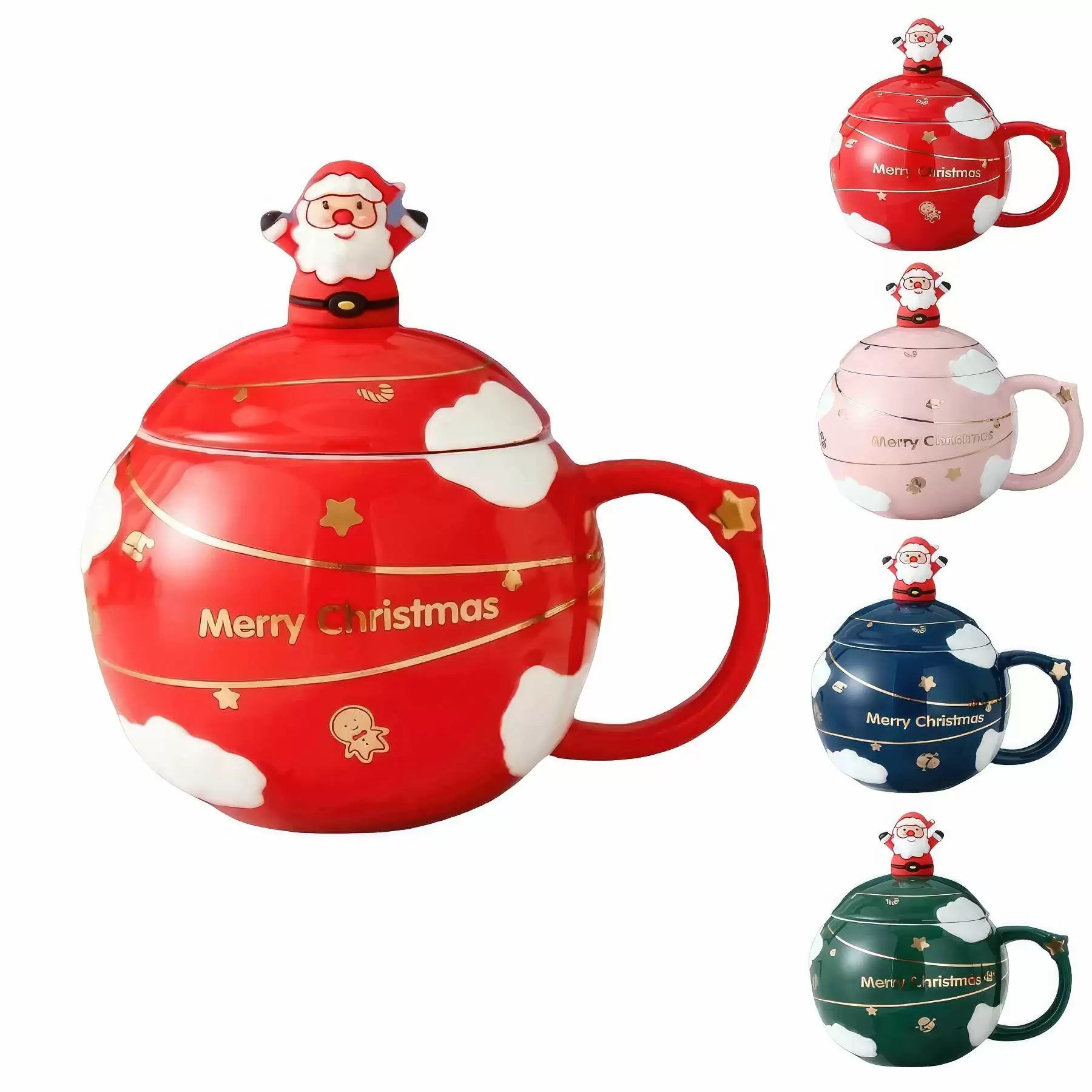 Merry Christmas Santa Clause Cups Mug