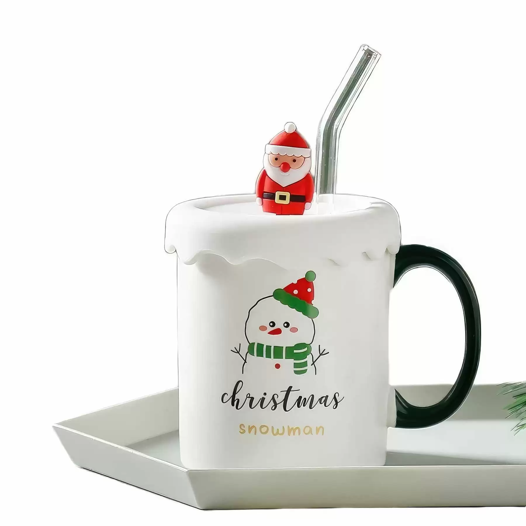 Christmas Mug With Silicone Cup Lid - Image 2