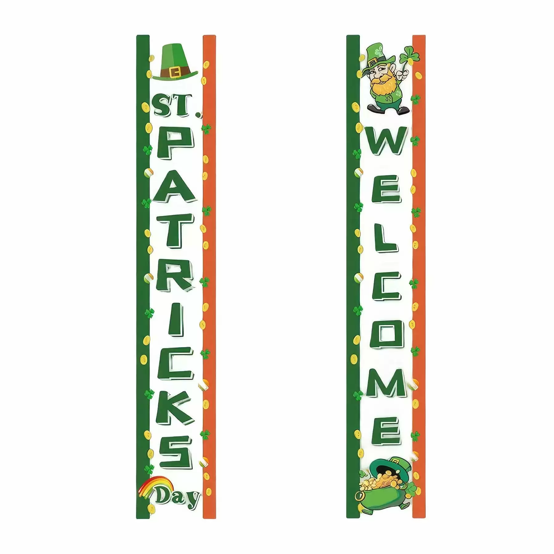 Happy St Patricks Day and Lucky Banner Decor for Home - Image 2