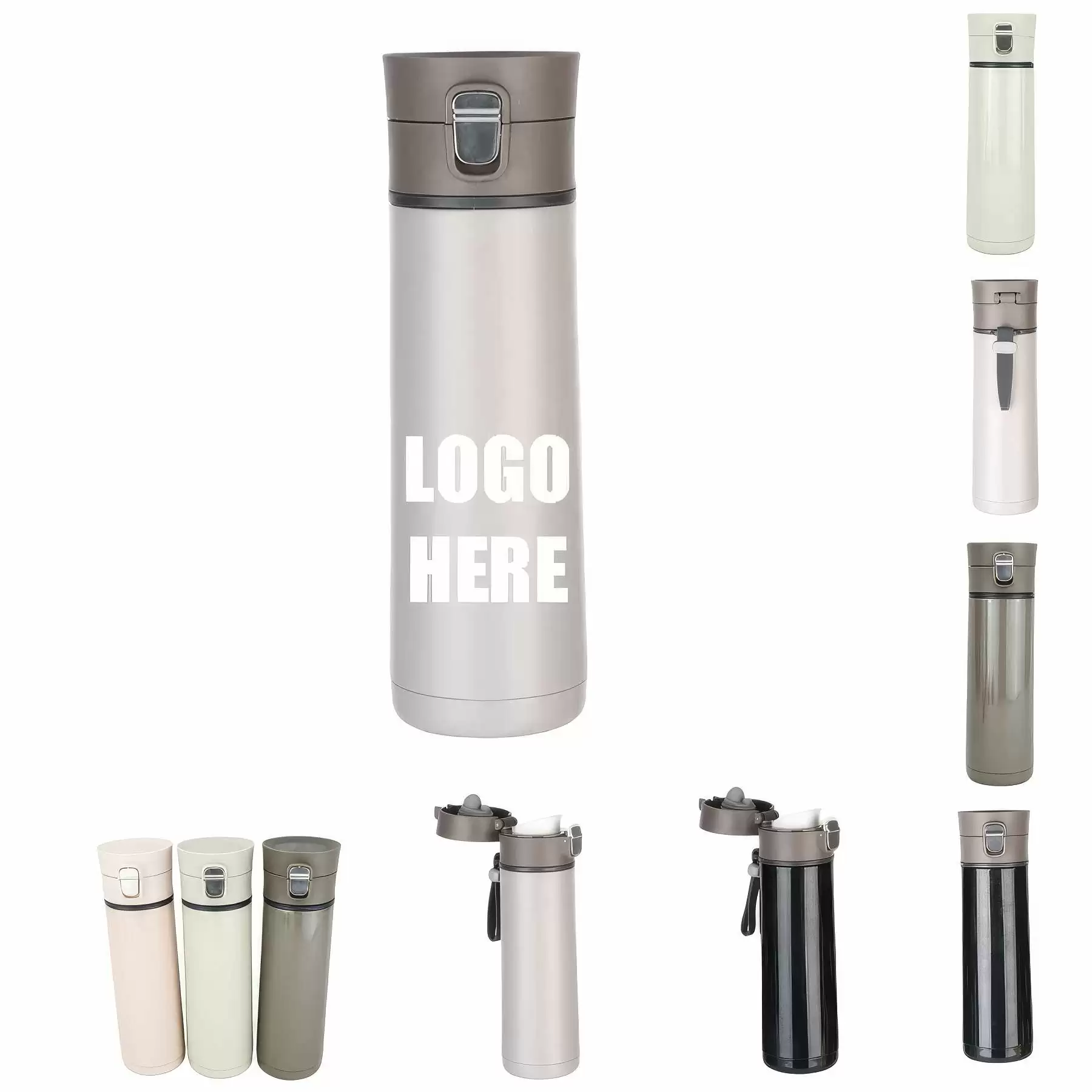 Custom 16 oz Stainless Steel Vacuum Insulated Water Bottle