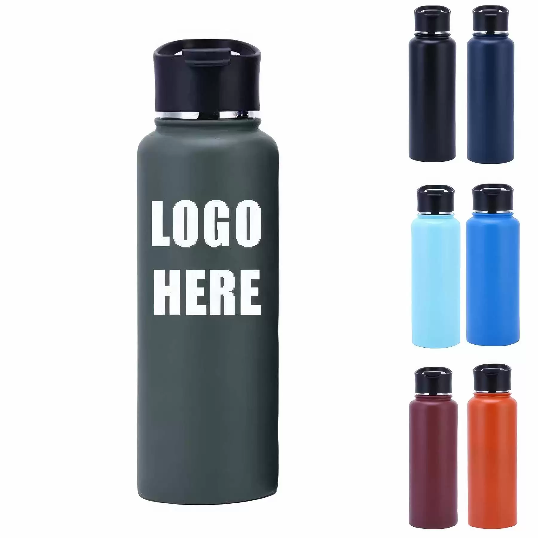 Custom 40 oz Stainless Steel Vacuum Insulated Water Bottle