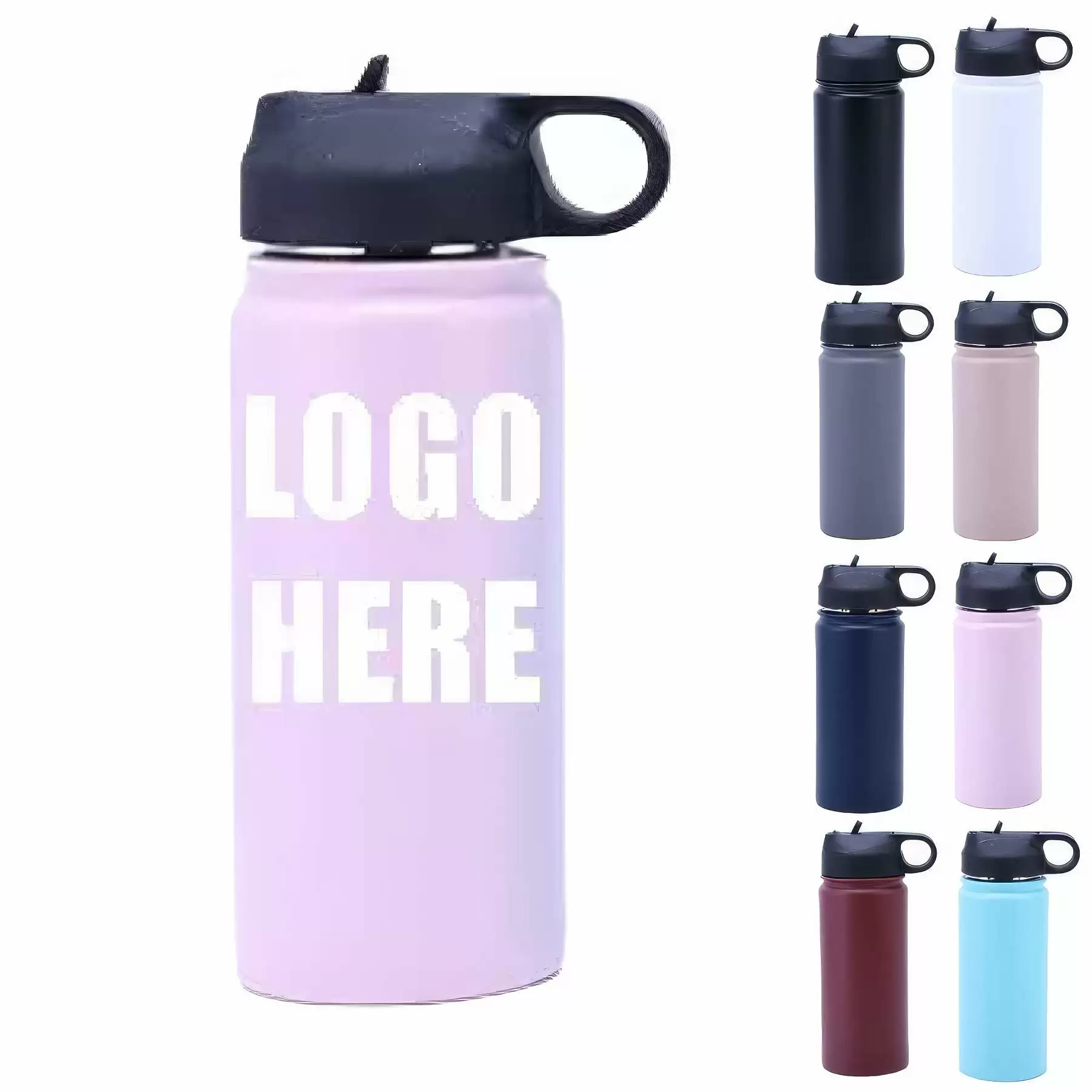 Custom 16 oz Stainless Steel Vacuum Insulated Water Bottle