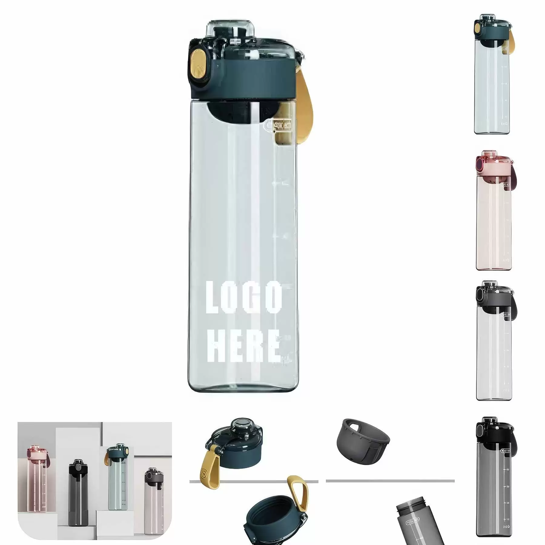 Custom 20 oz PC Material Straw Travel Mug