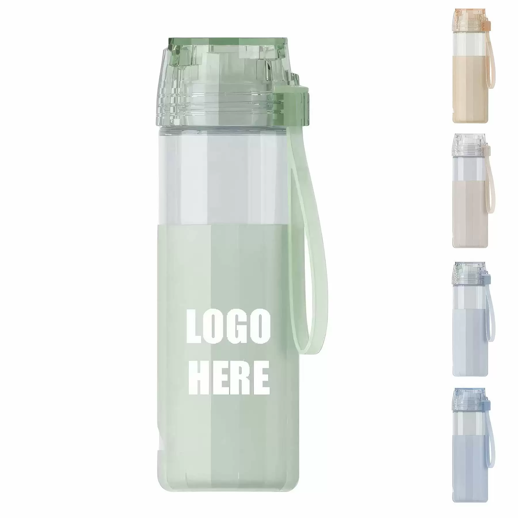 Custom 12 oz High-strength Borosilicate Glass Water Bottle