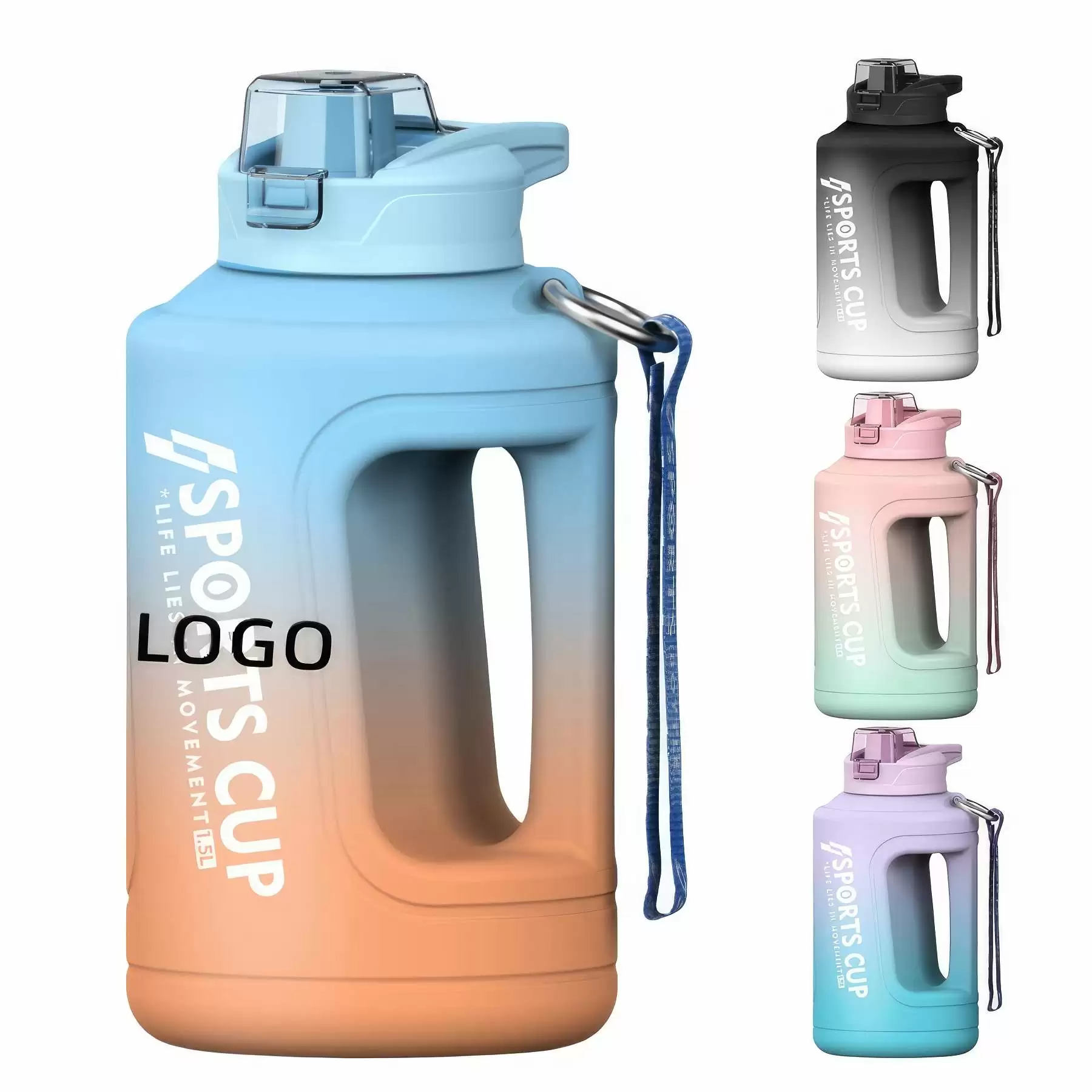 Custom 51 oz PC Material Sports Water Bottle