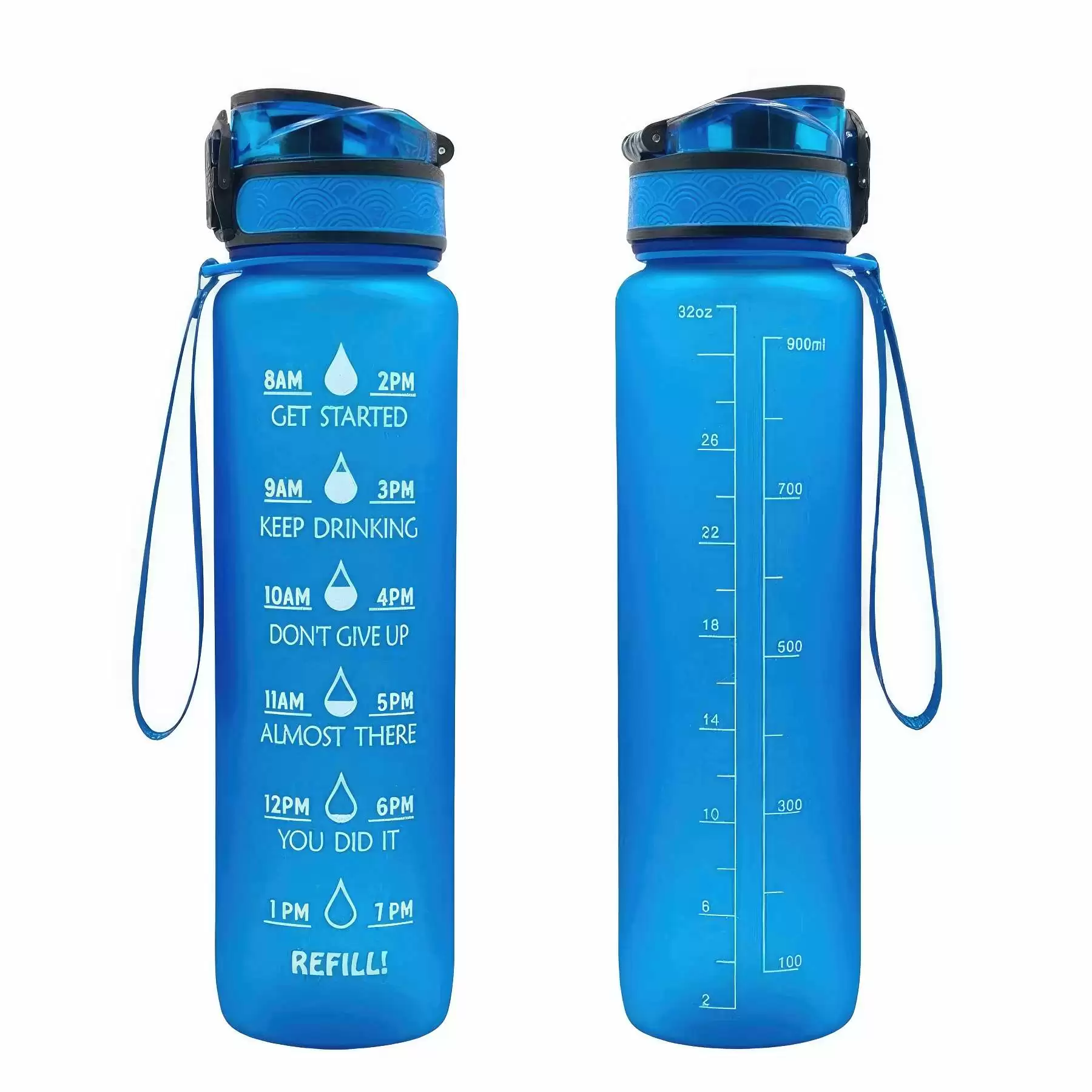 Custom 34 oz Tritan Material Water Bottle with Time Marker - Image 2
