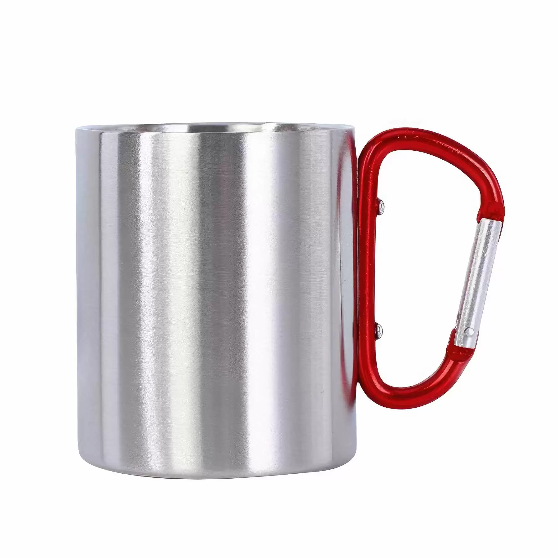 Custom Stainless Steel Coffee Mugs with Carabiner Handles - Image 2