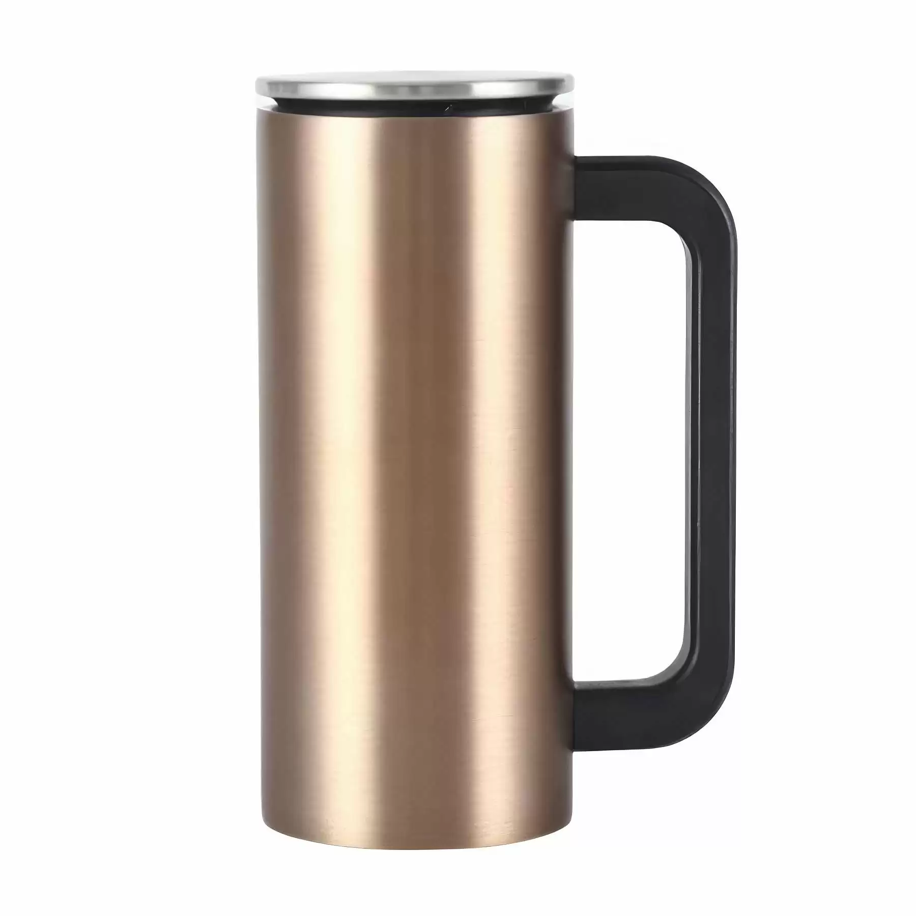 Custom 12 oz Stainless Steel Coffee Tumbler With Handle - Image 2