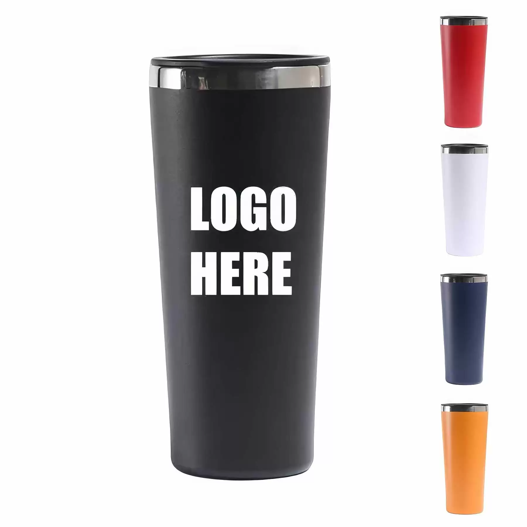 Custom 22 oz Stainless Steel Travel Coffee Mug With Straw