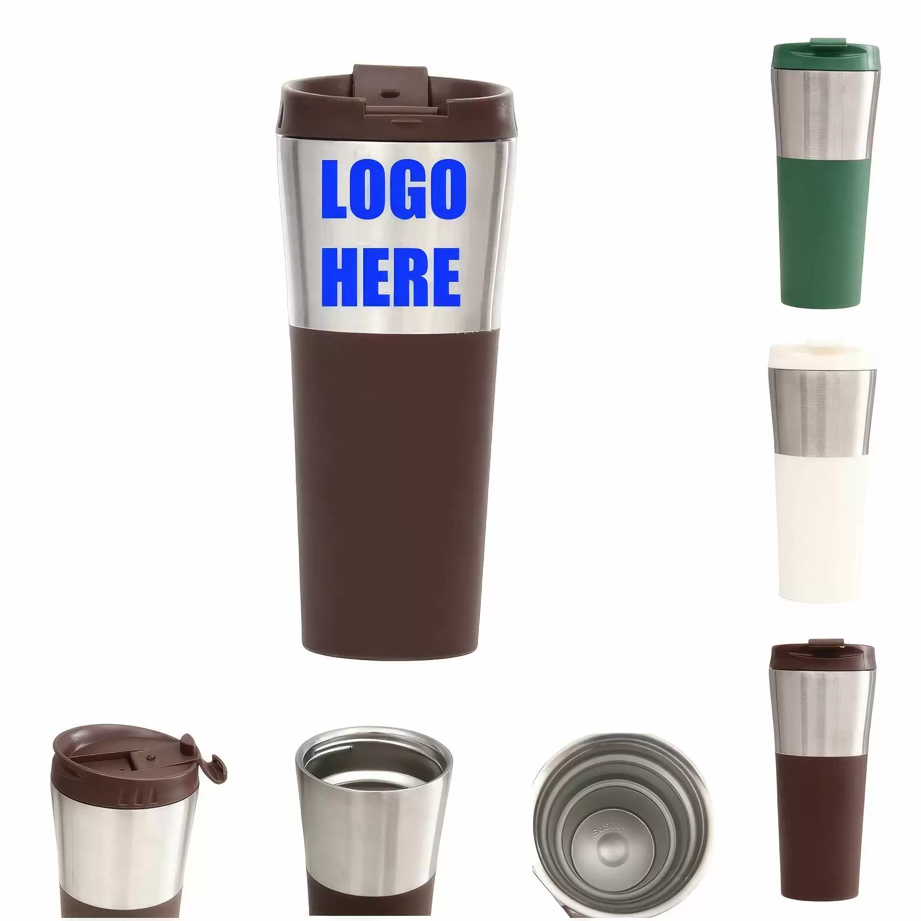 Custom 17 oz Stainless Steel Travel Coffee Mug With Lid