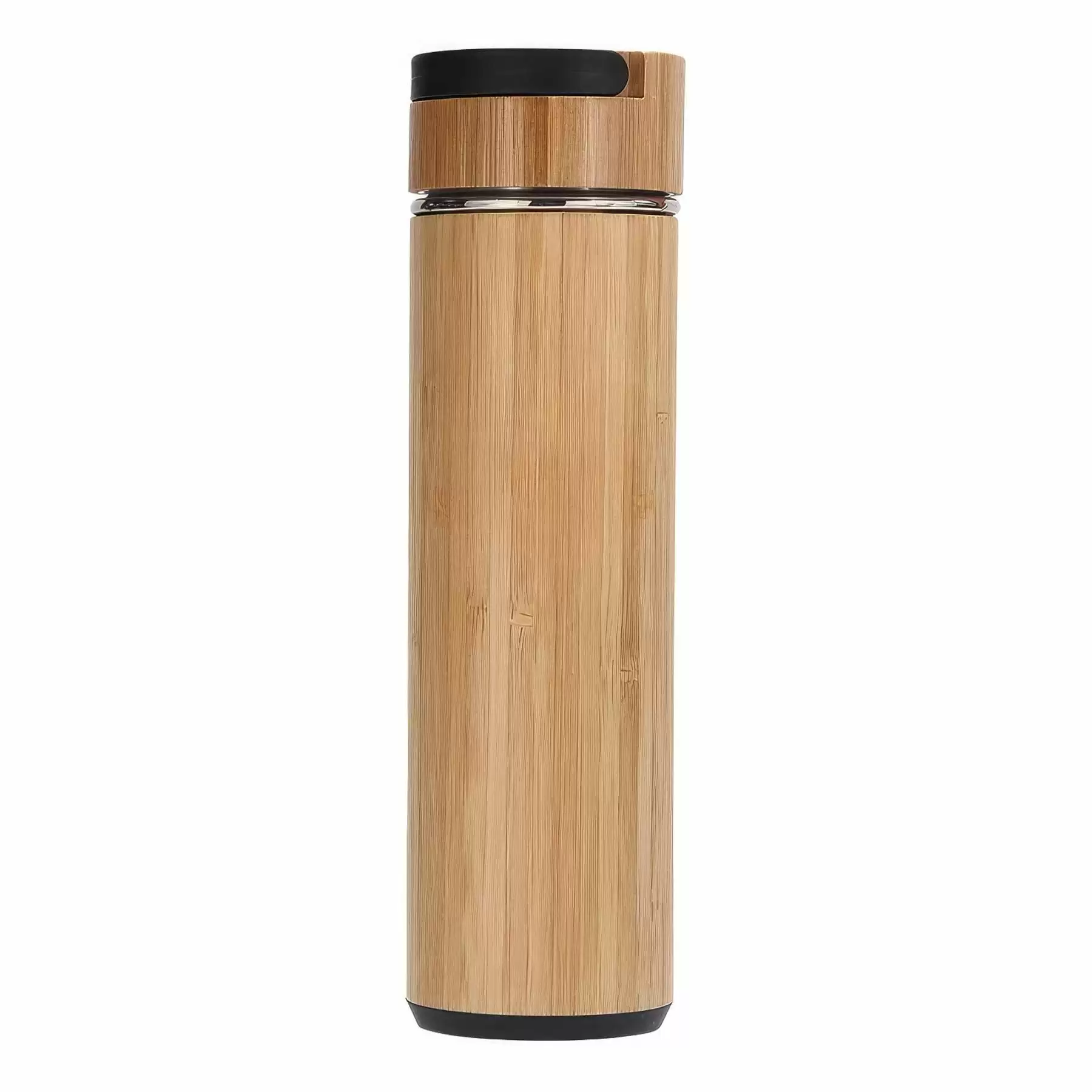 19 oz Custom Bamboo Tea Tumbler with Infuser & Strainer - Image 2