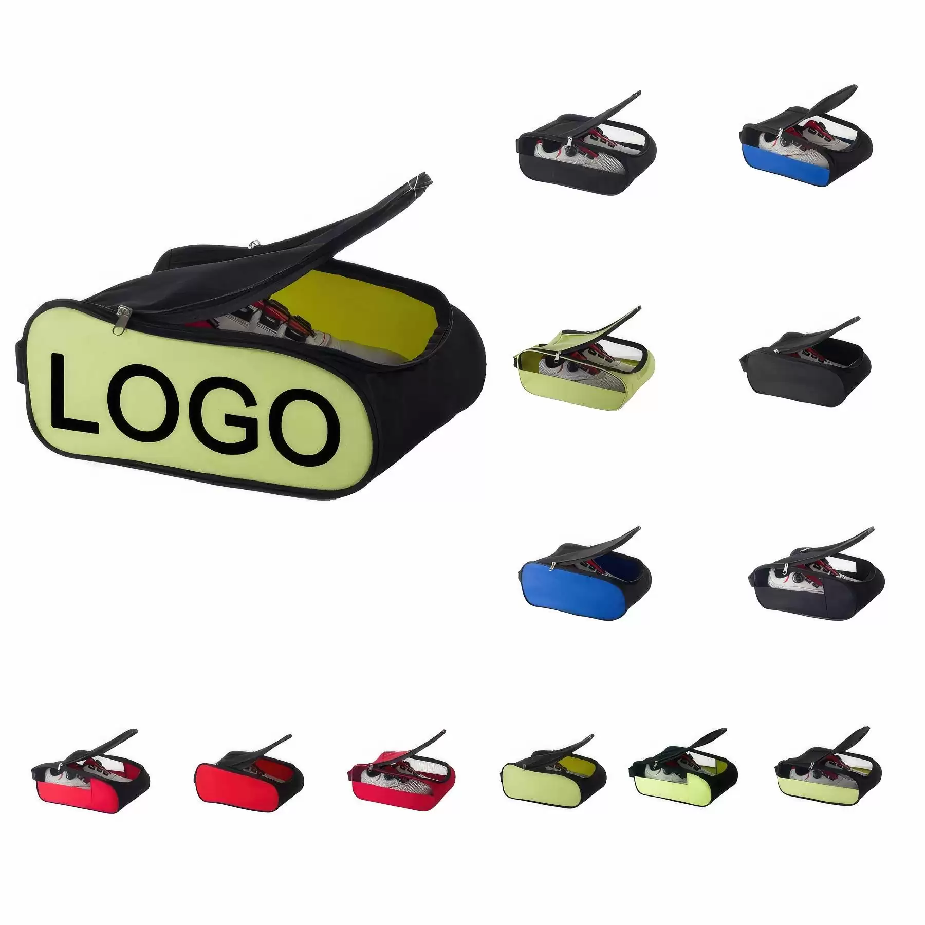 Custom Gift Polyester Mesh Panel Golf Shoe Bag