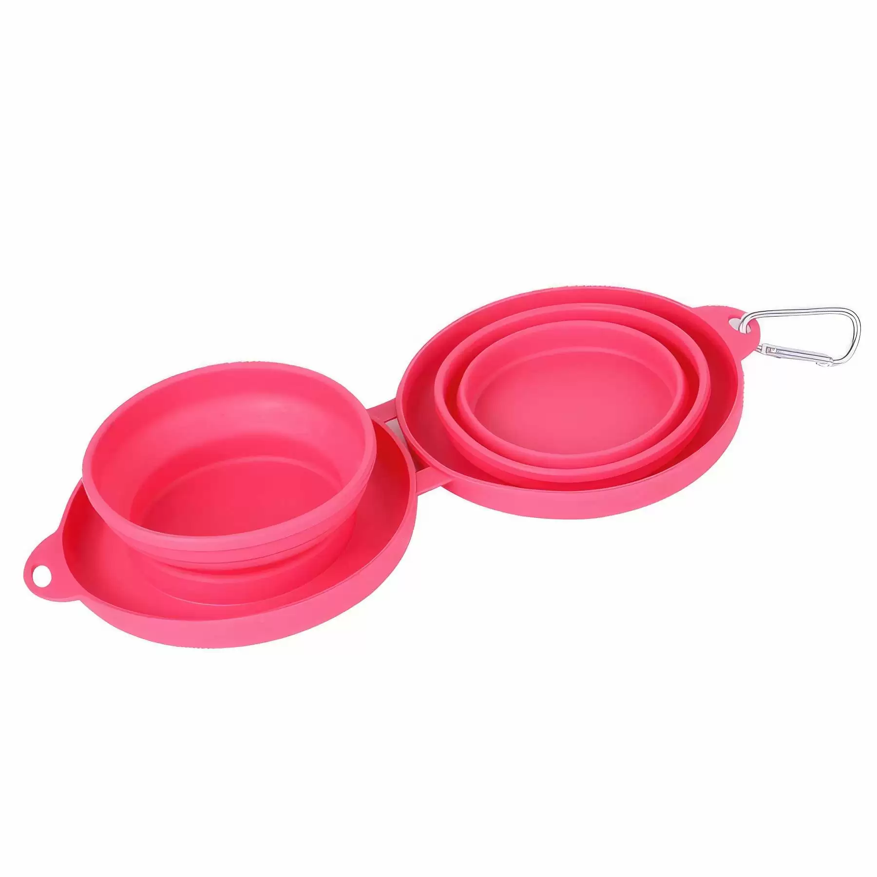 Custom Collapsible Silicone Dog Double Bowl - Image 2