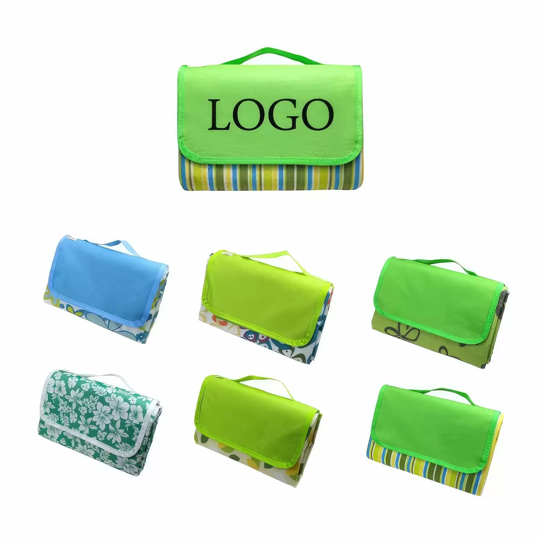 Custom Gift 600D Oxford Fabric Picnic & Beach Blanket