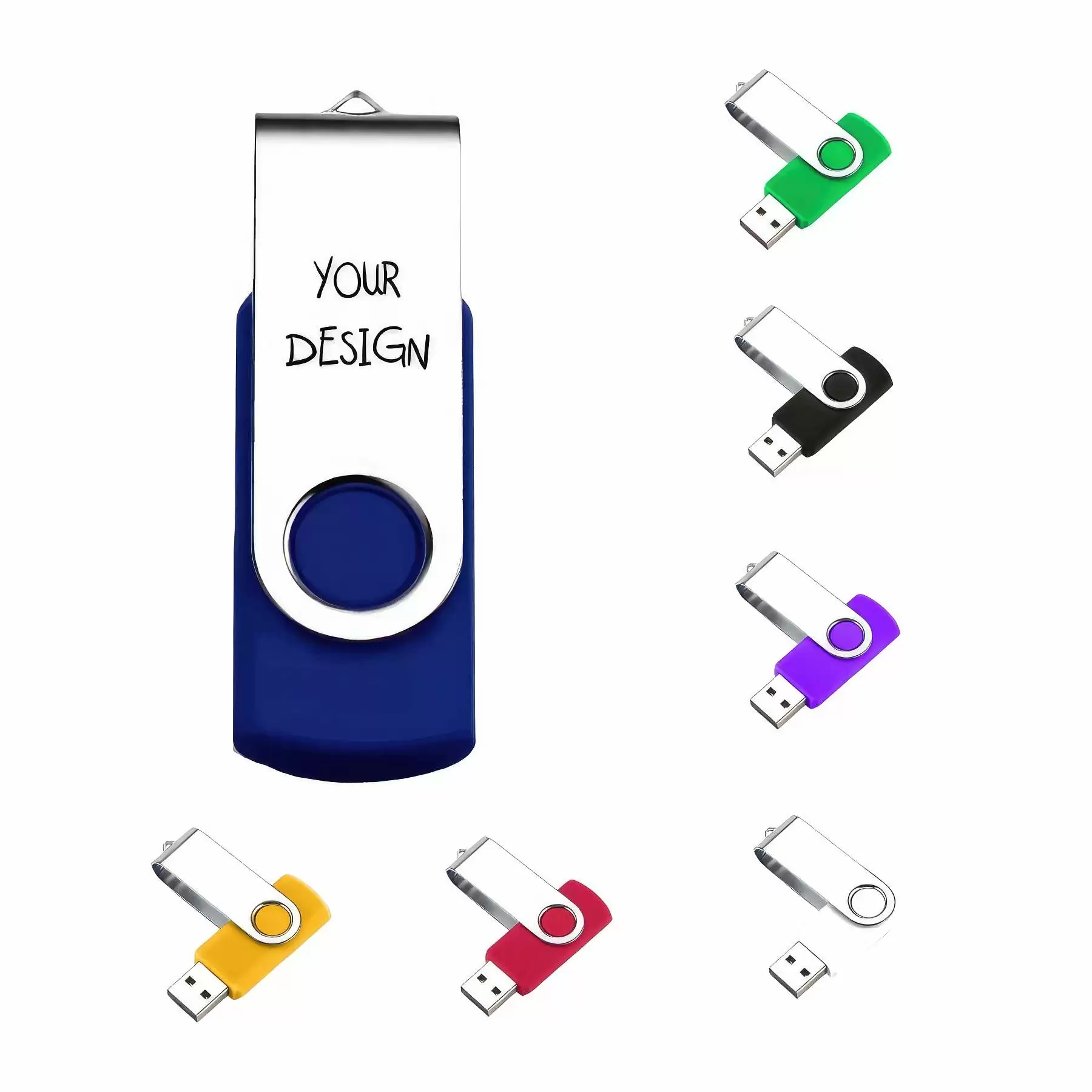 Rotating USB Flash Drive: 16 GB