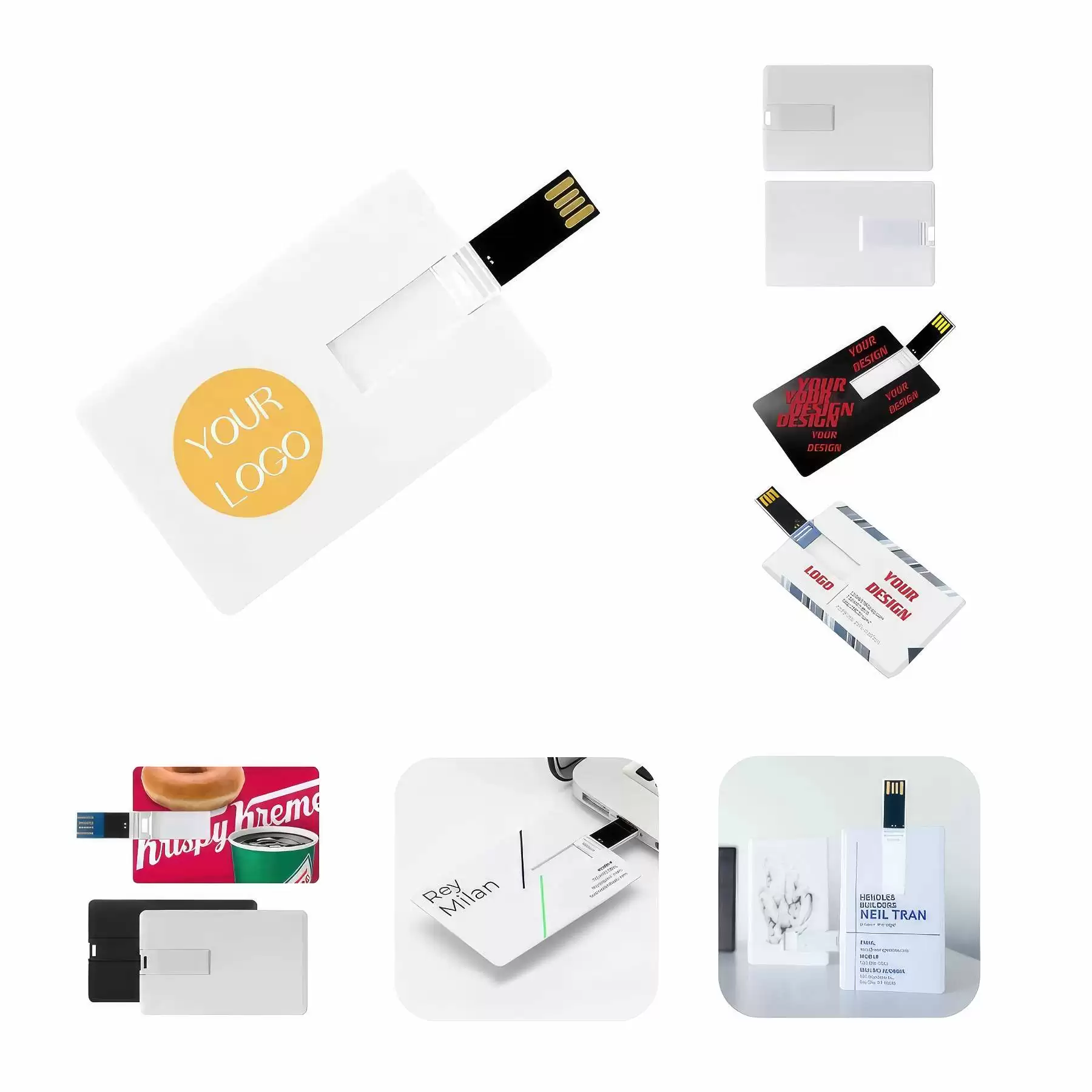 Custom Credit Card USB Flash Drive: 16 GB