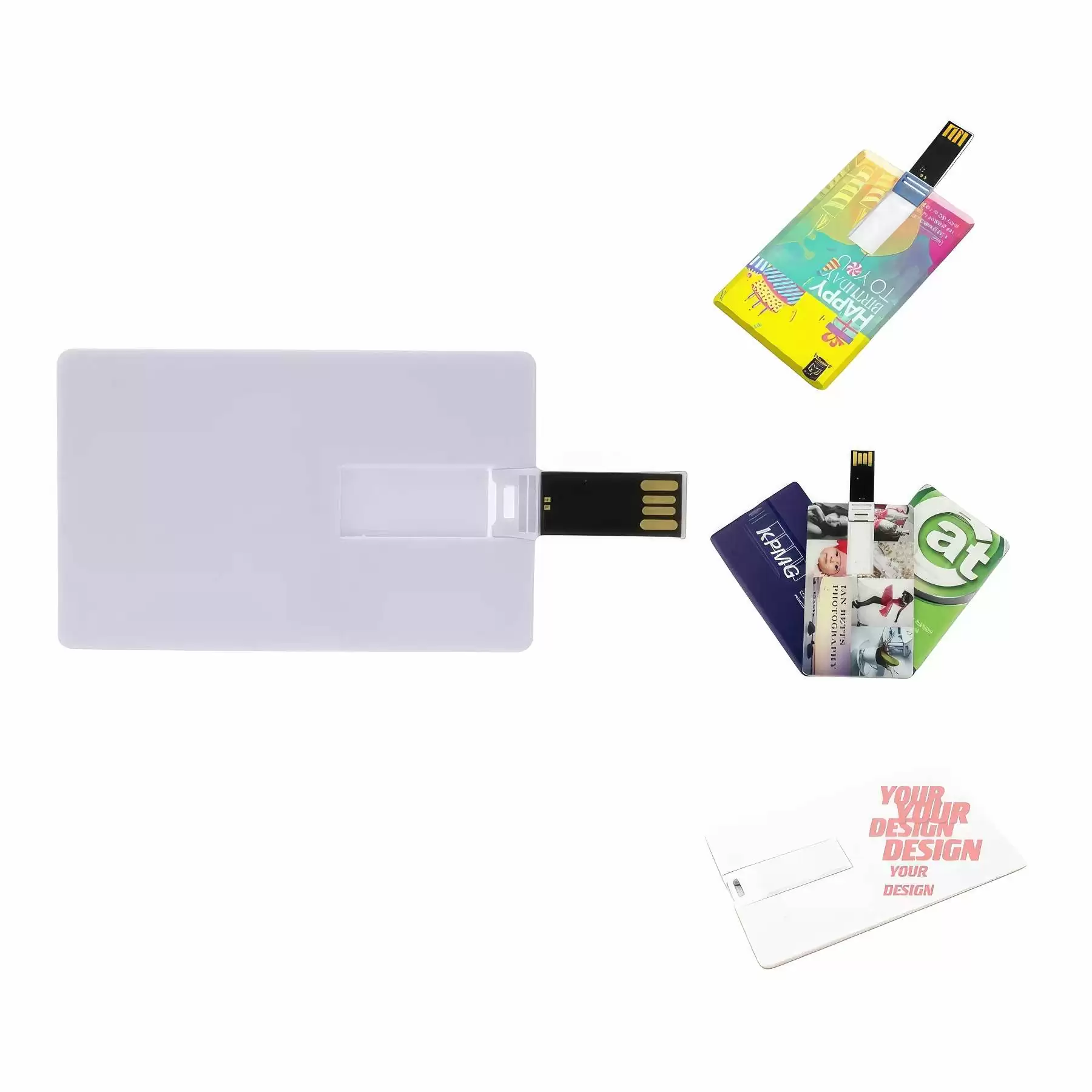 Customizable USB Stick - Like A Credit Card: 16 GB