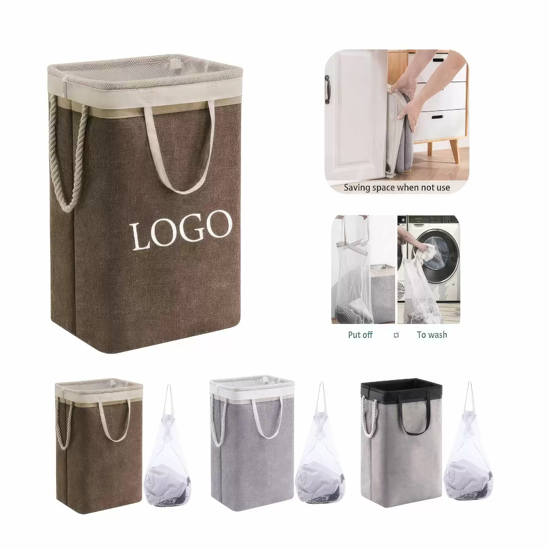 Custom Gift Laundry Hamper & Storage Basket