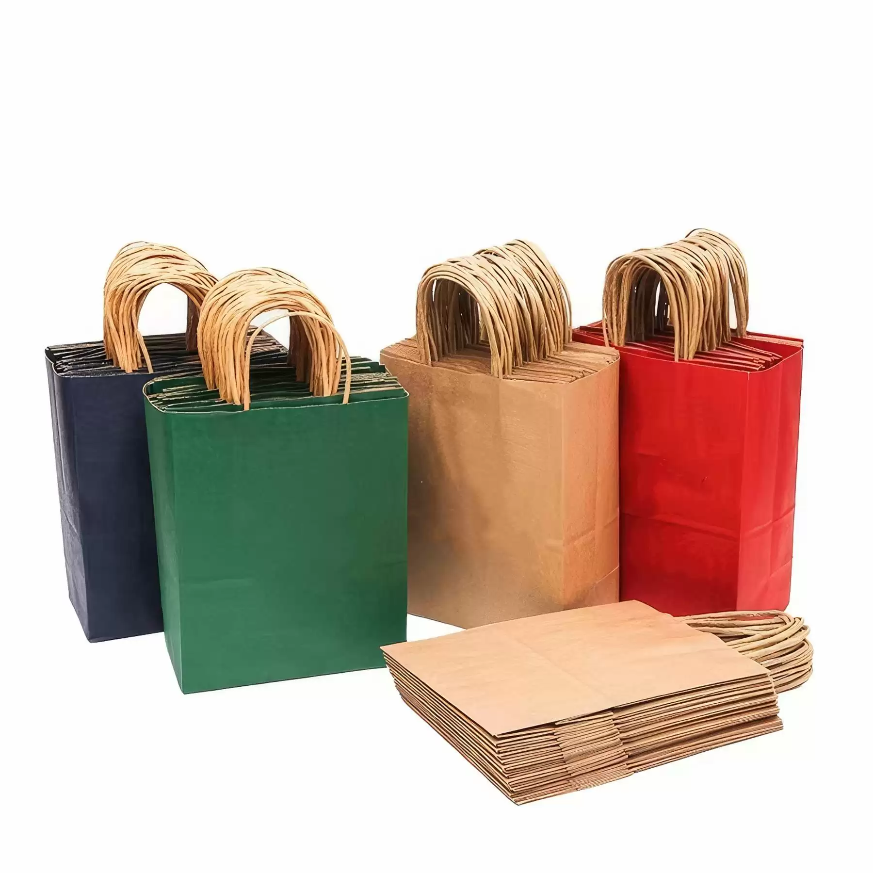 Color Kraft Paper Bags / Customizable - Image 2