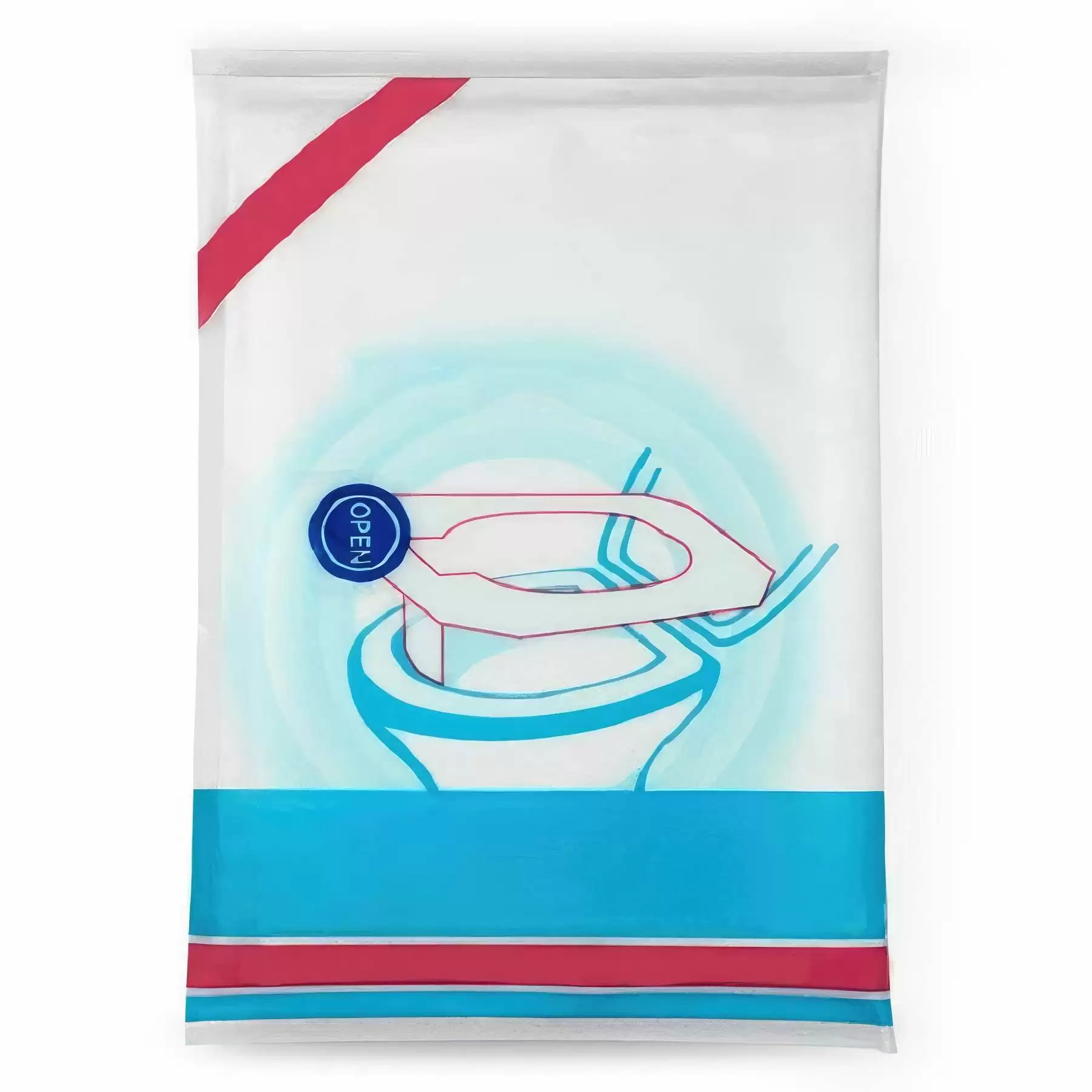 Custom Gift Disposable Travel Toilet Seat Cover - 10 Pcs Bag - Image 2