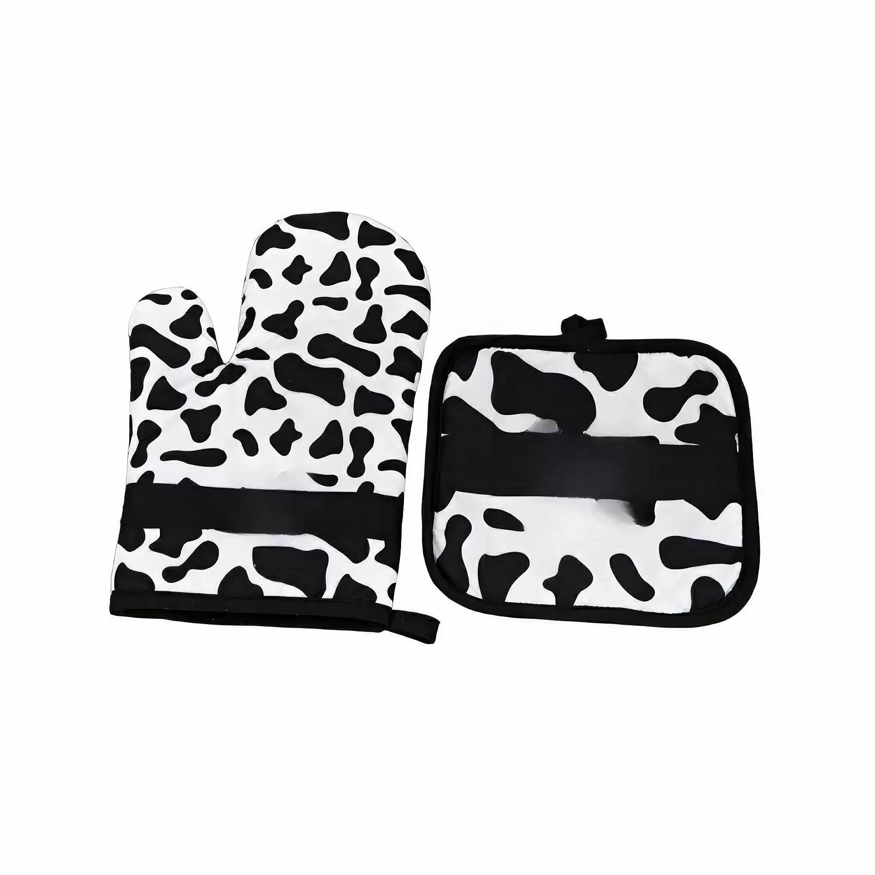 Custom Gift Baking Oven Mitt & Pot Holder 2pcs Pastry Set - Image 2