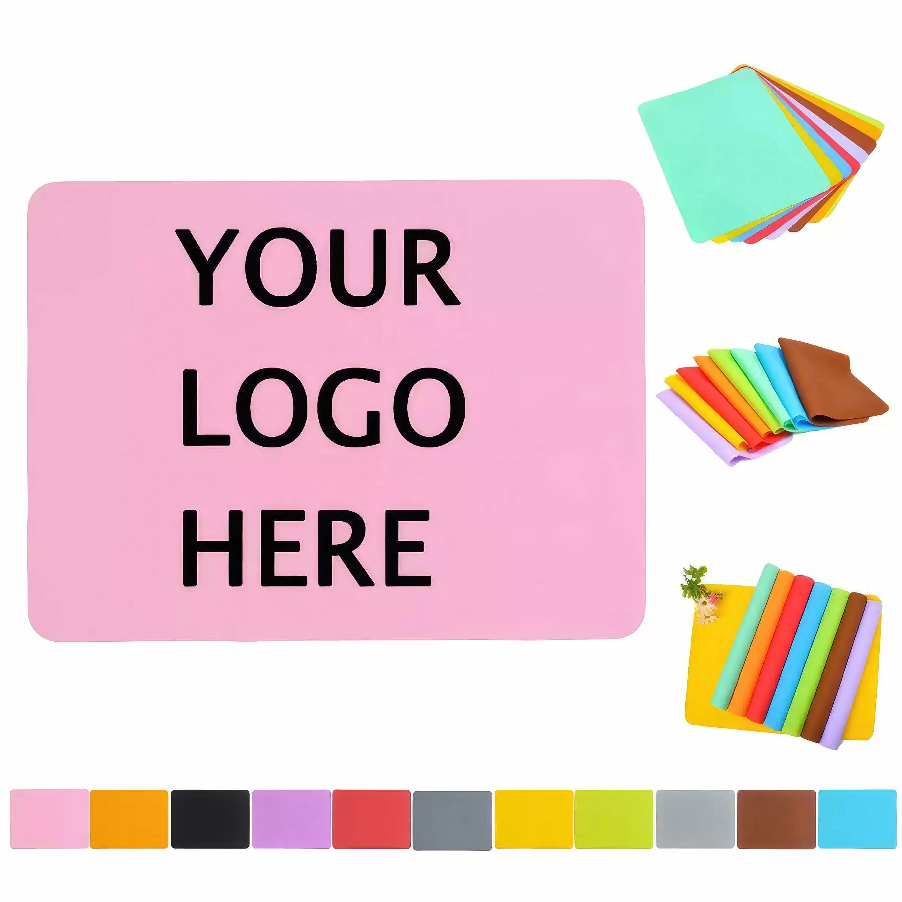 Custom Silicone Baby Food Placemat & Kids Table Mat