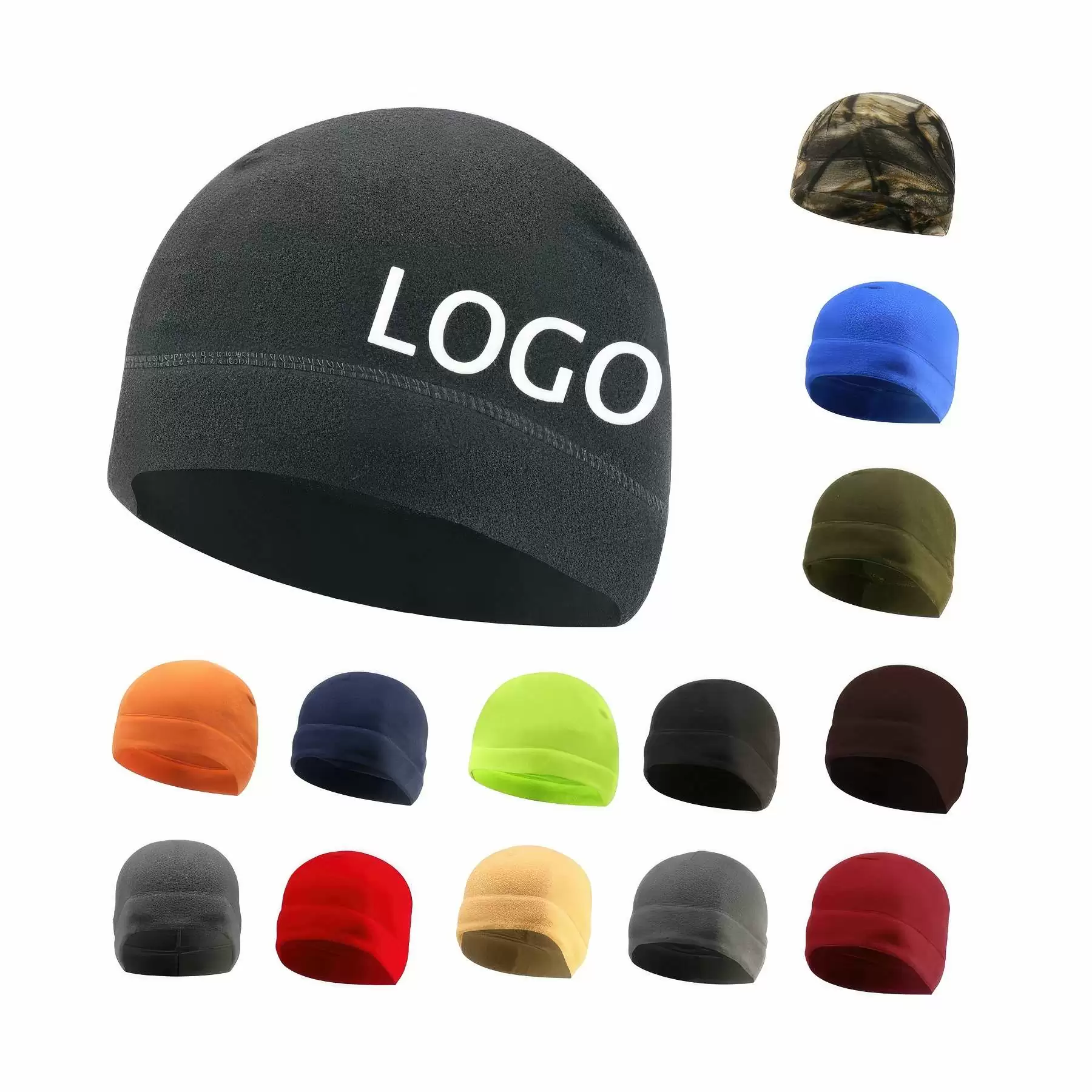 Outdoor Skiing Polar Fleece Beanie & Windproof Skull Cap