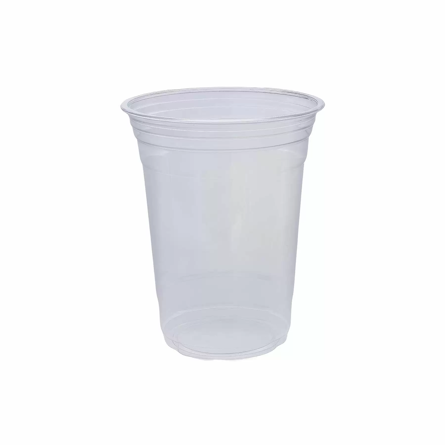 16 oz. Transparent Clear PET Plastic Disposable Cold Cup Normal - Image 2