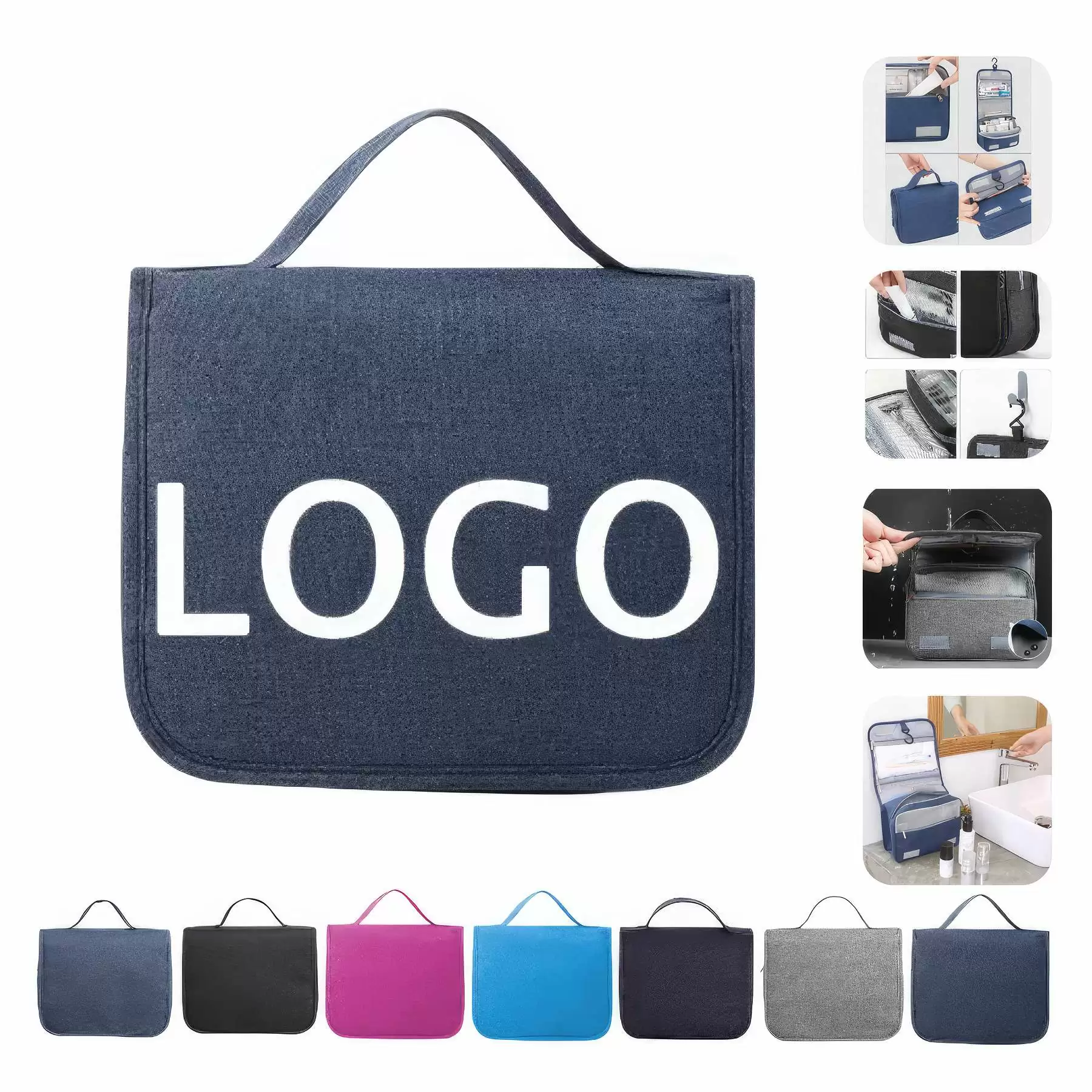 Hanging Travel Toiletry Bag & Makeup Cosmetic Organizer