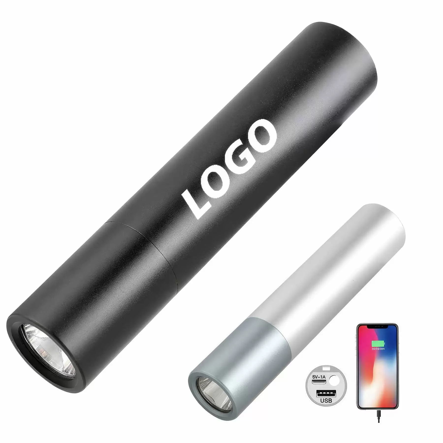 Custom Rechargeable Zoom Mini LED Flashlights