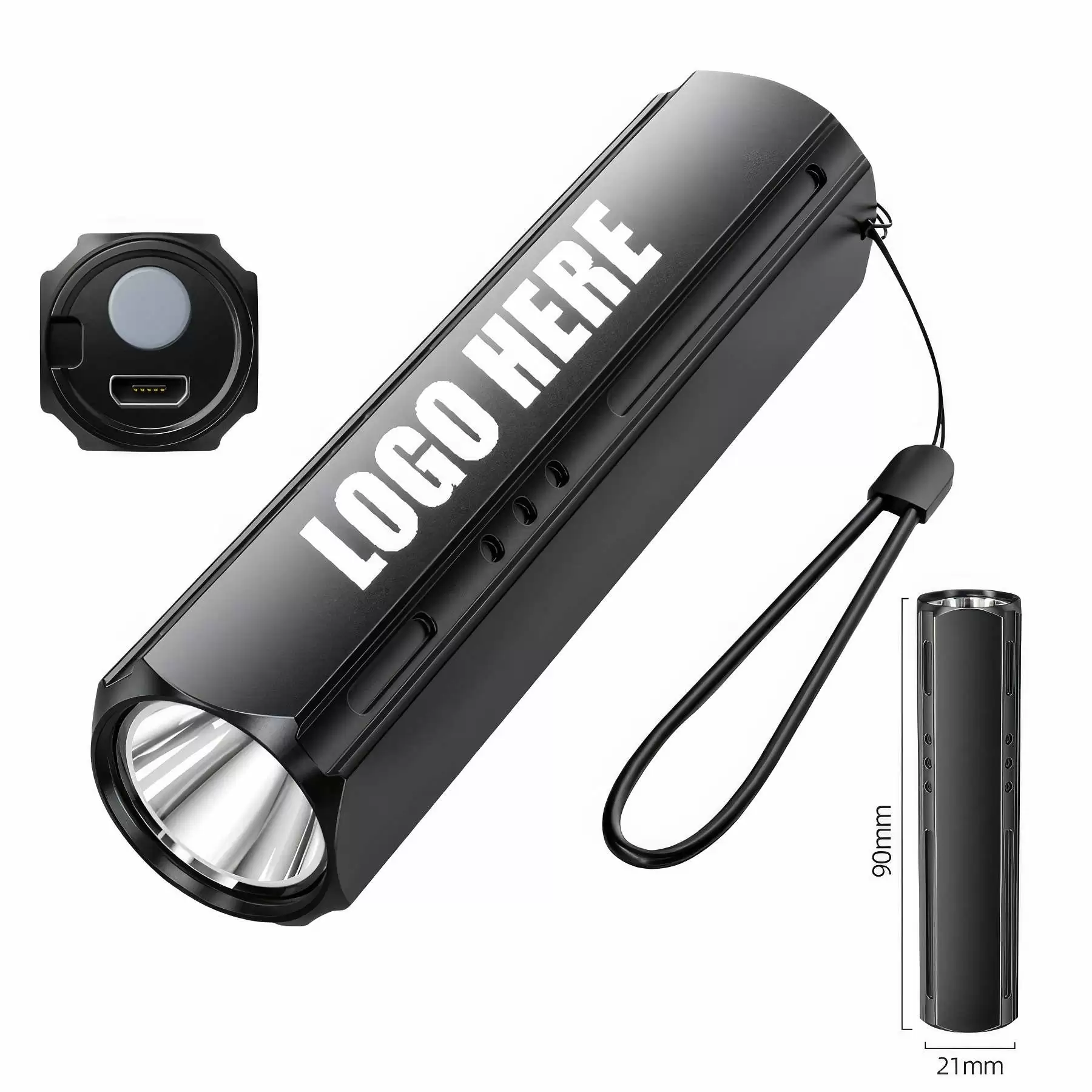 Custom Rechargeable Mini LED Flashlights