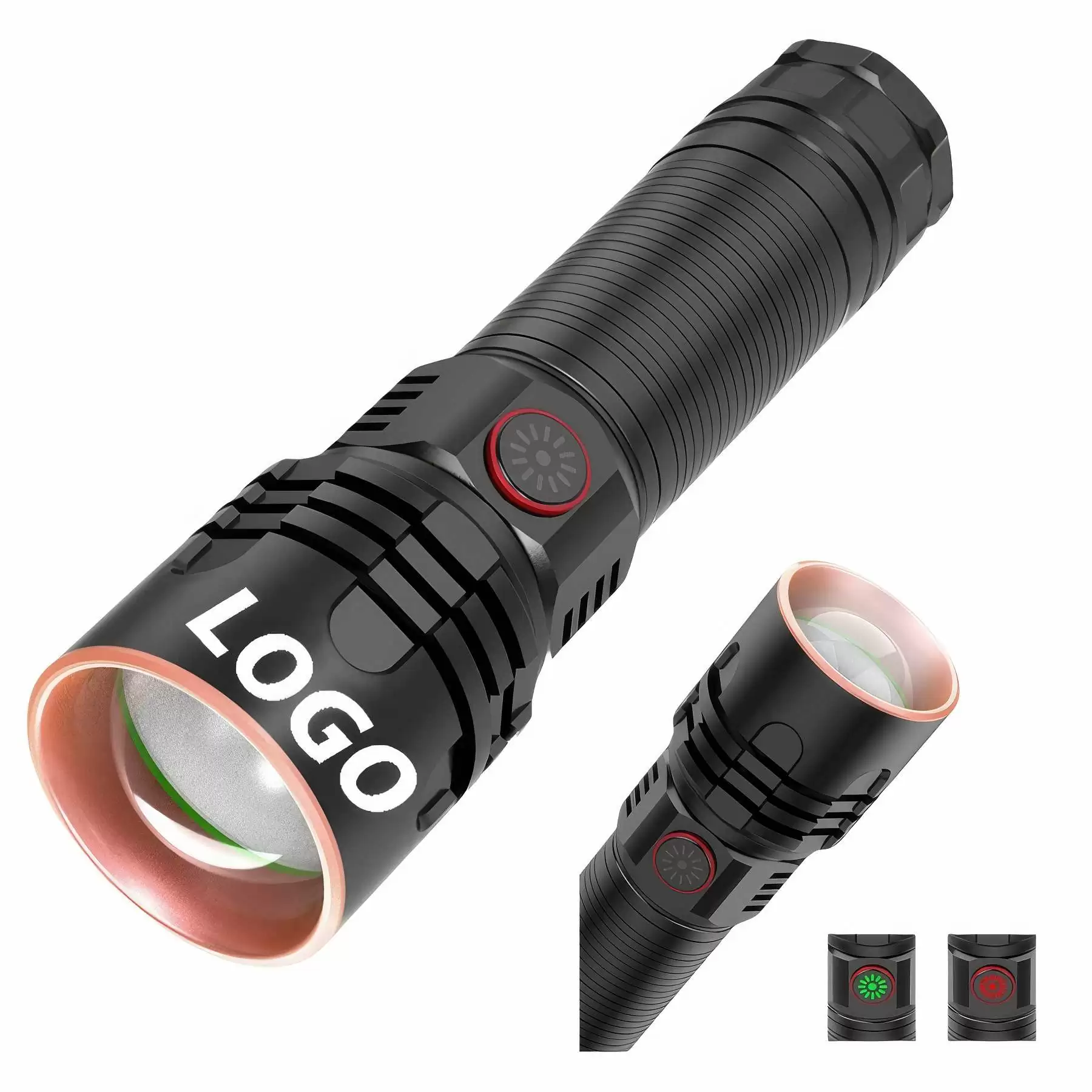 Custom Rechargeable Zoomable Flashlights
