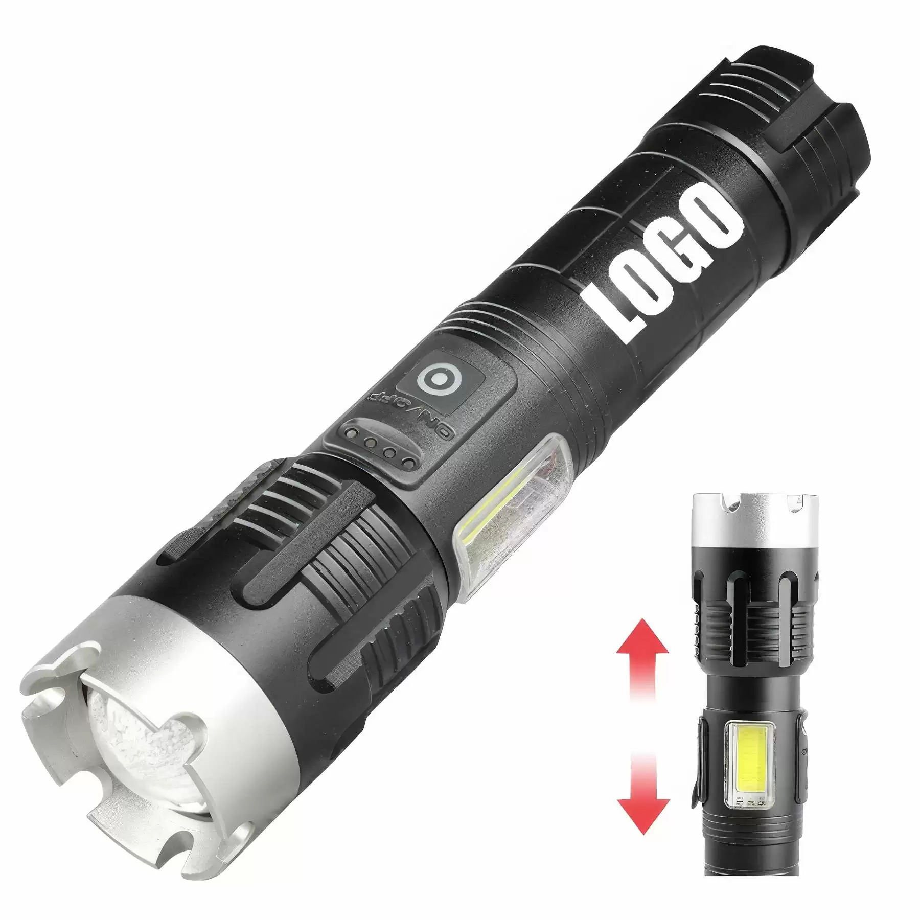 Custom Rechargeable Zoomable Flashlights