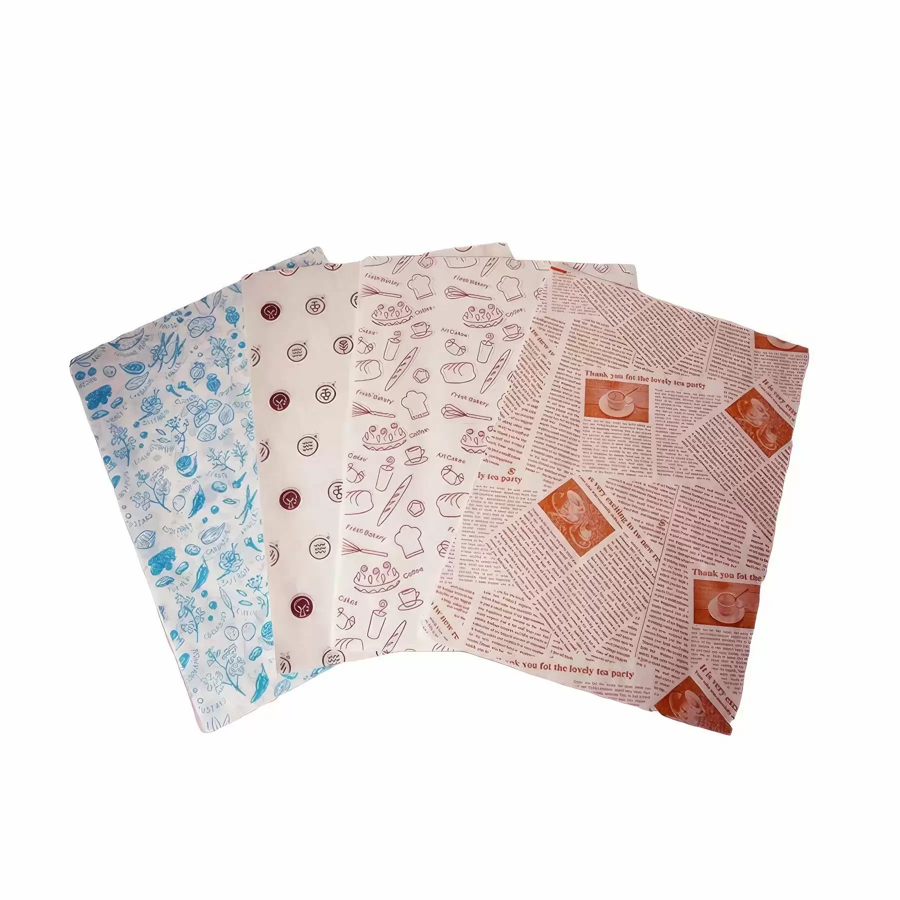 Custom Snack Deli Hamburger Wrap Paper for Restaurant Picnic - Image 2