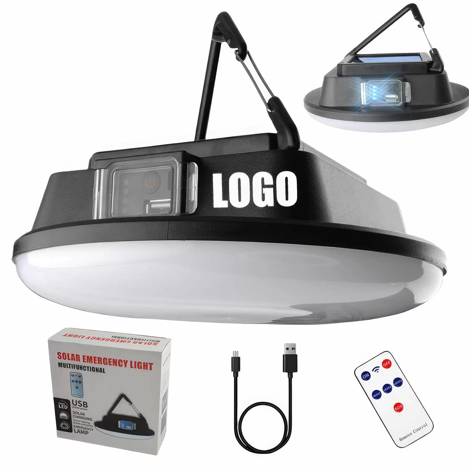 Custom Rechargeable Solar Led Camping Light