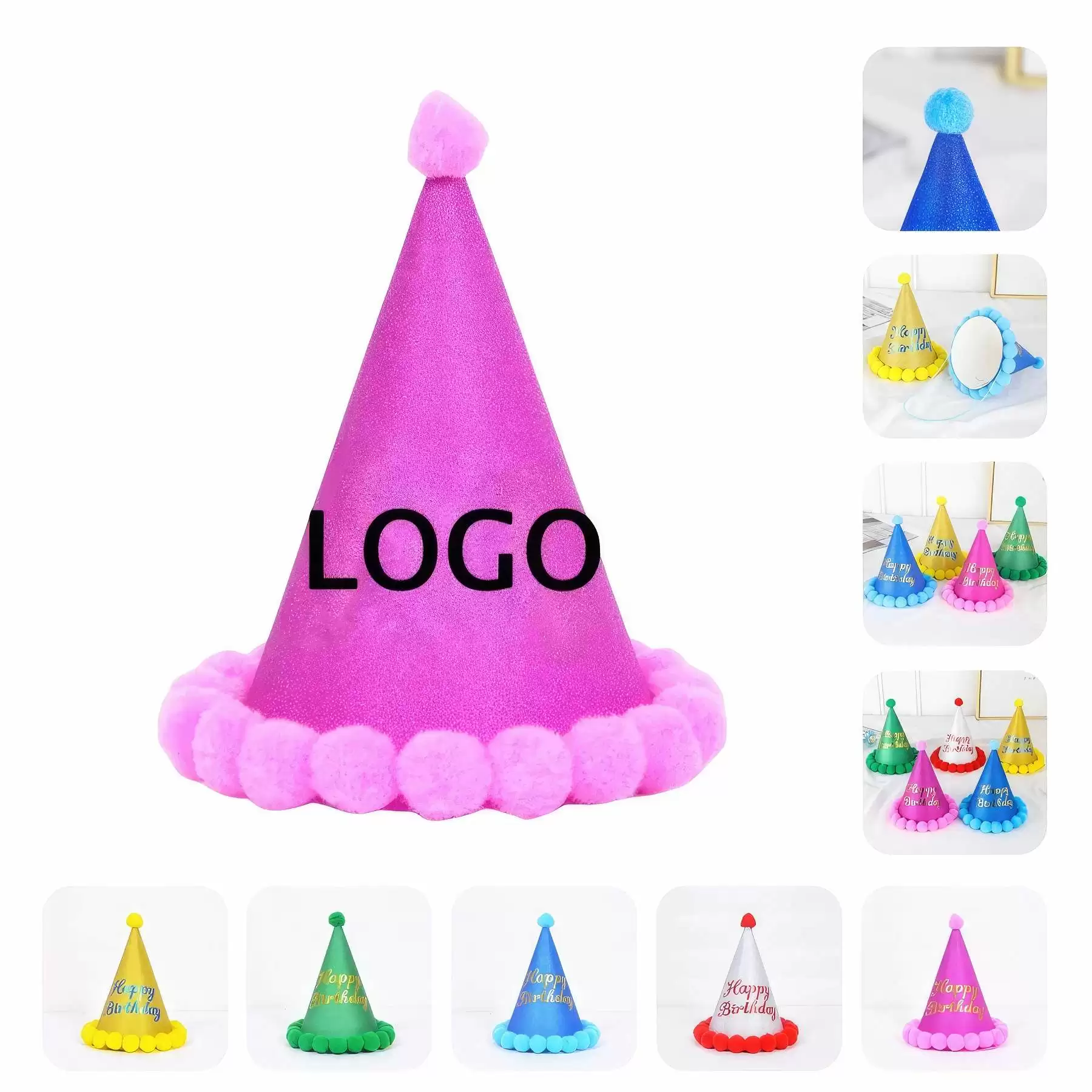 Birthday Party Kids Game Hat & Cake Celebration Decoration