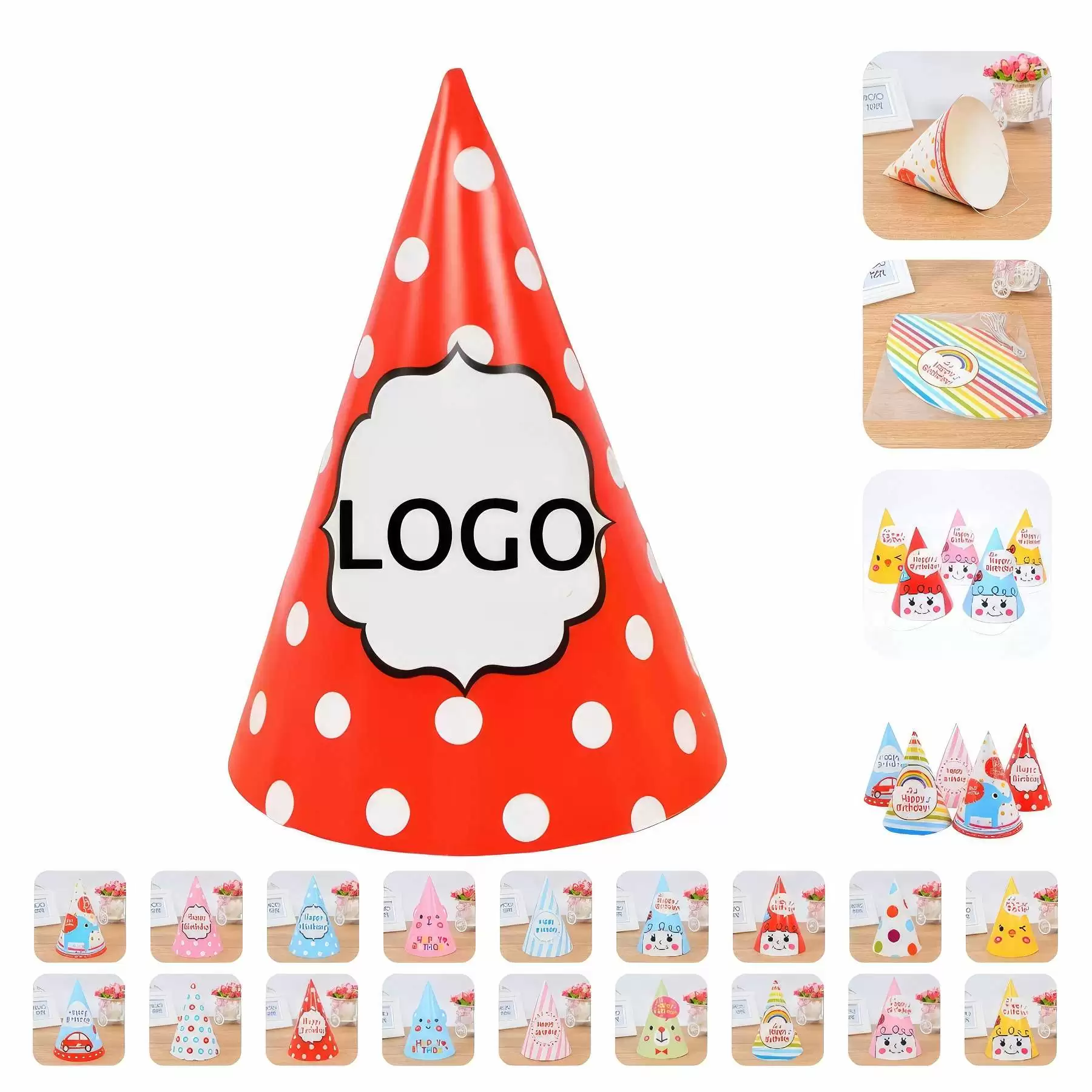 Birthday Party Kids Game Hat & Cake Celebration Decoration