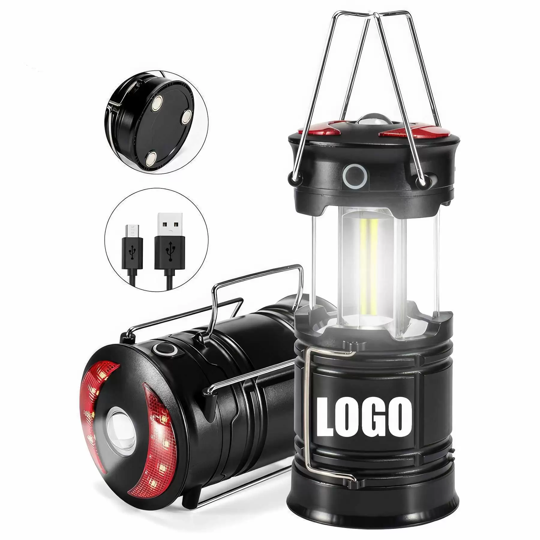 Custom Collapsible Portable LED Camping Lantern