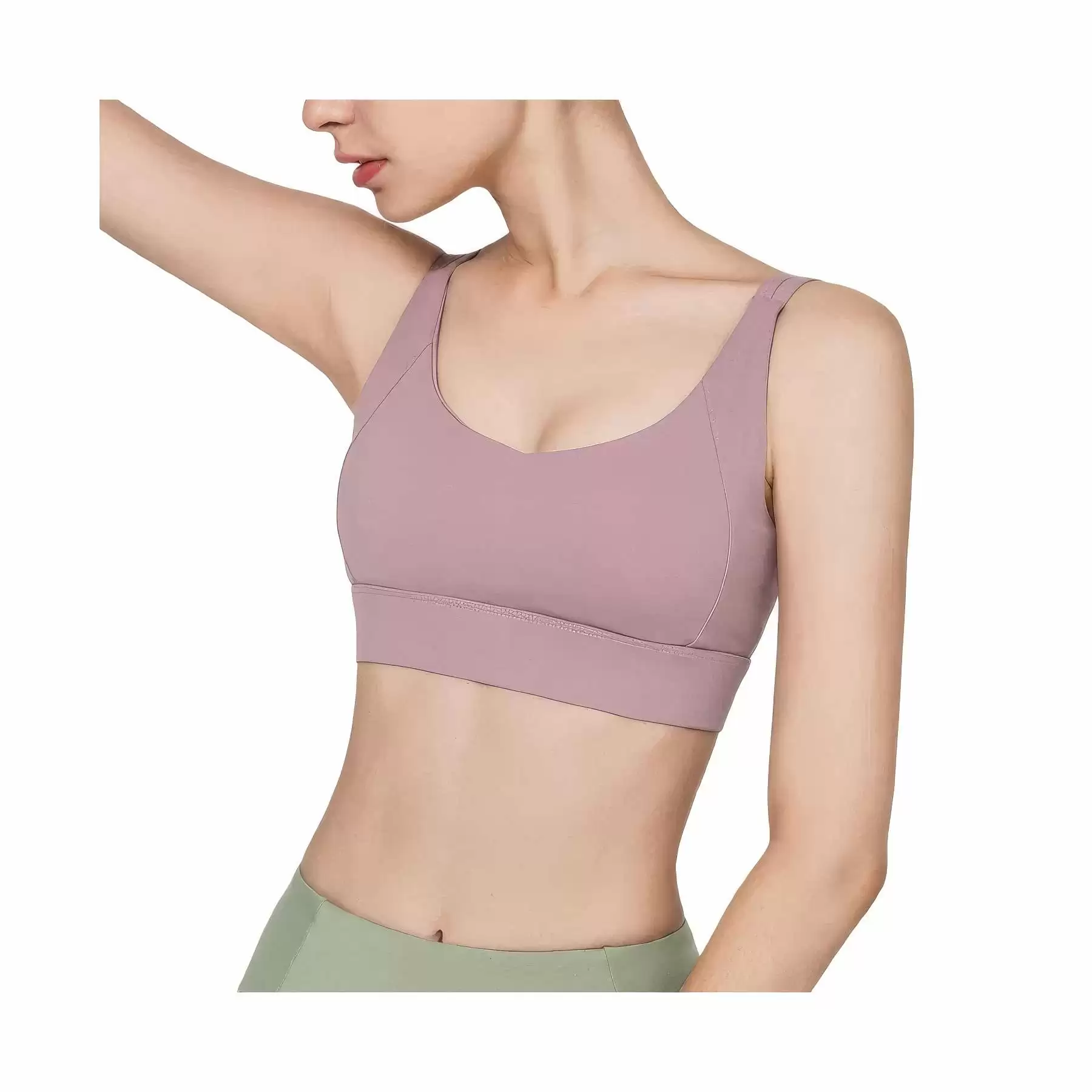 Women Sports Fitness Workout Padded Yoga Bra & Running Tops - Image 2