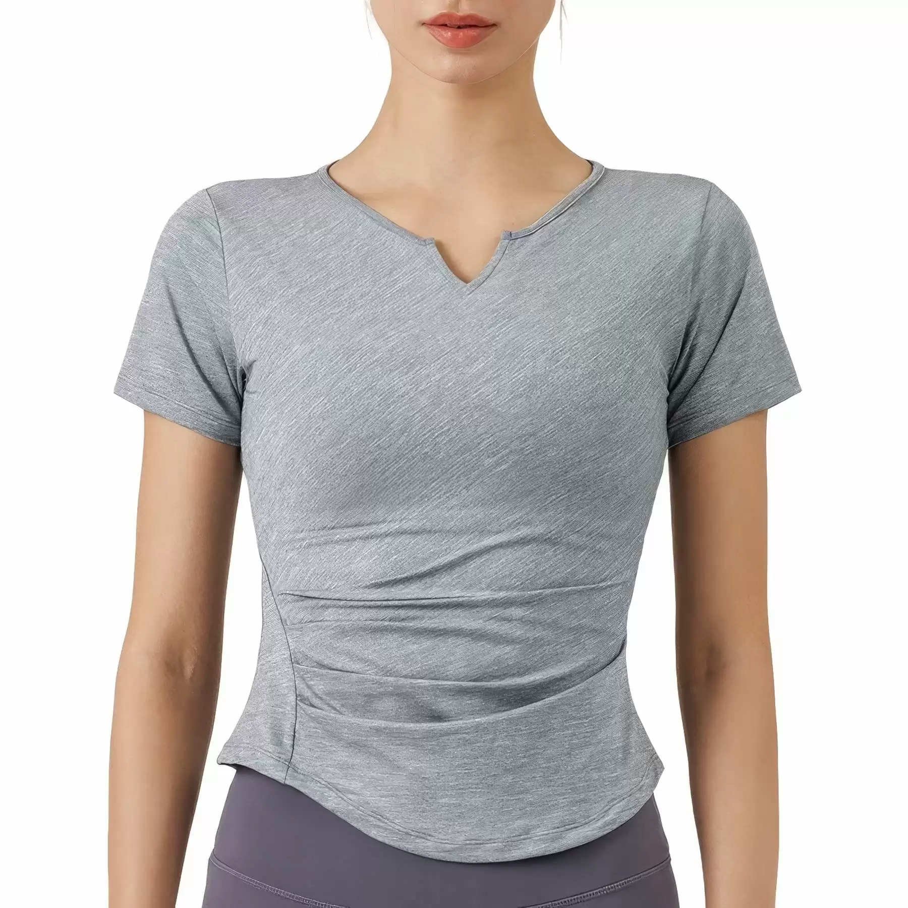 Sport Fitness Workout Quick Dry Yoga Running T-Shirt -Women - Image 2