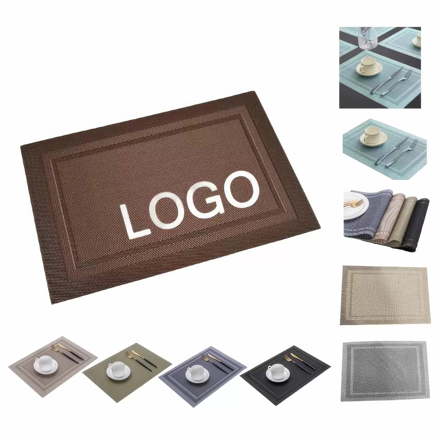 Custom PVC Dining Table Mat & Restaurant Food Placemat