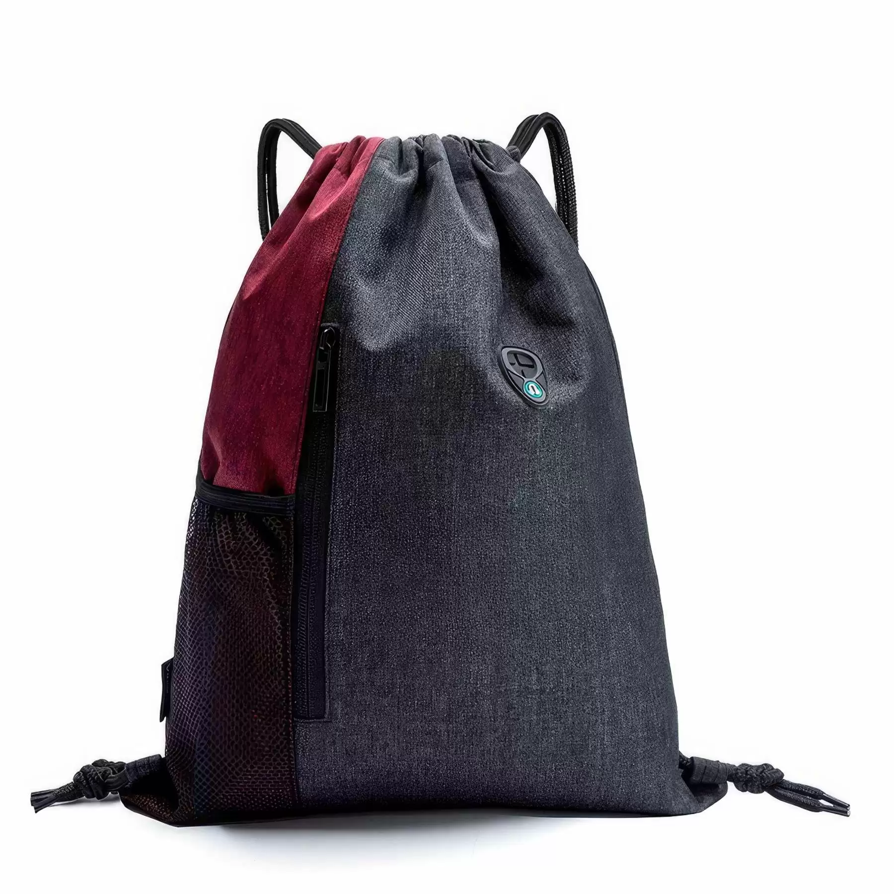 Custom Drawstring Backpack with Earphone Hole & Sport Bag - Image 2
