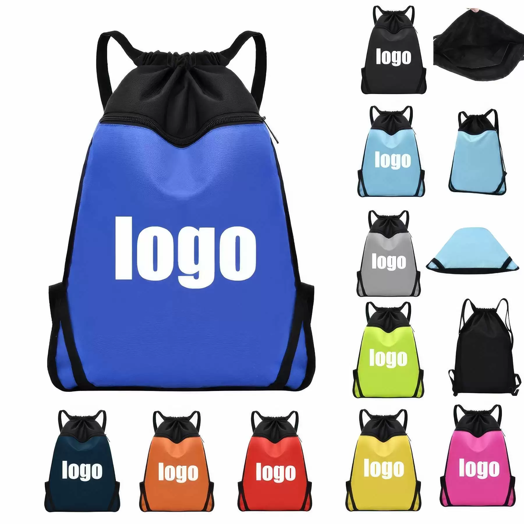 Custom Drawstring Backpack & Sport Storage Oxford Fabric Bag