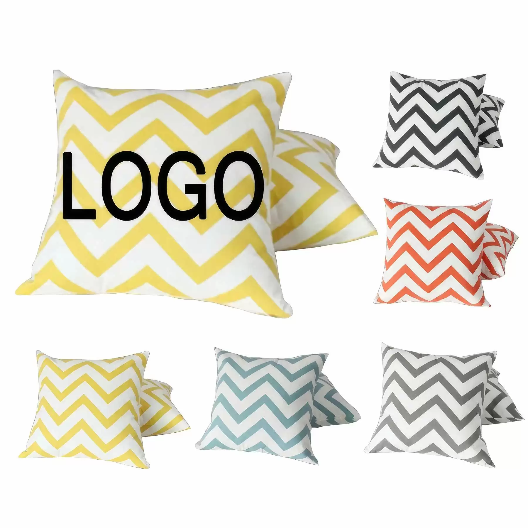 Custom Wave Pattern Pillowcases & Home Sofa Decoration