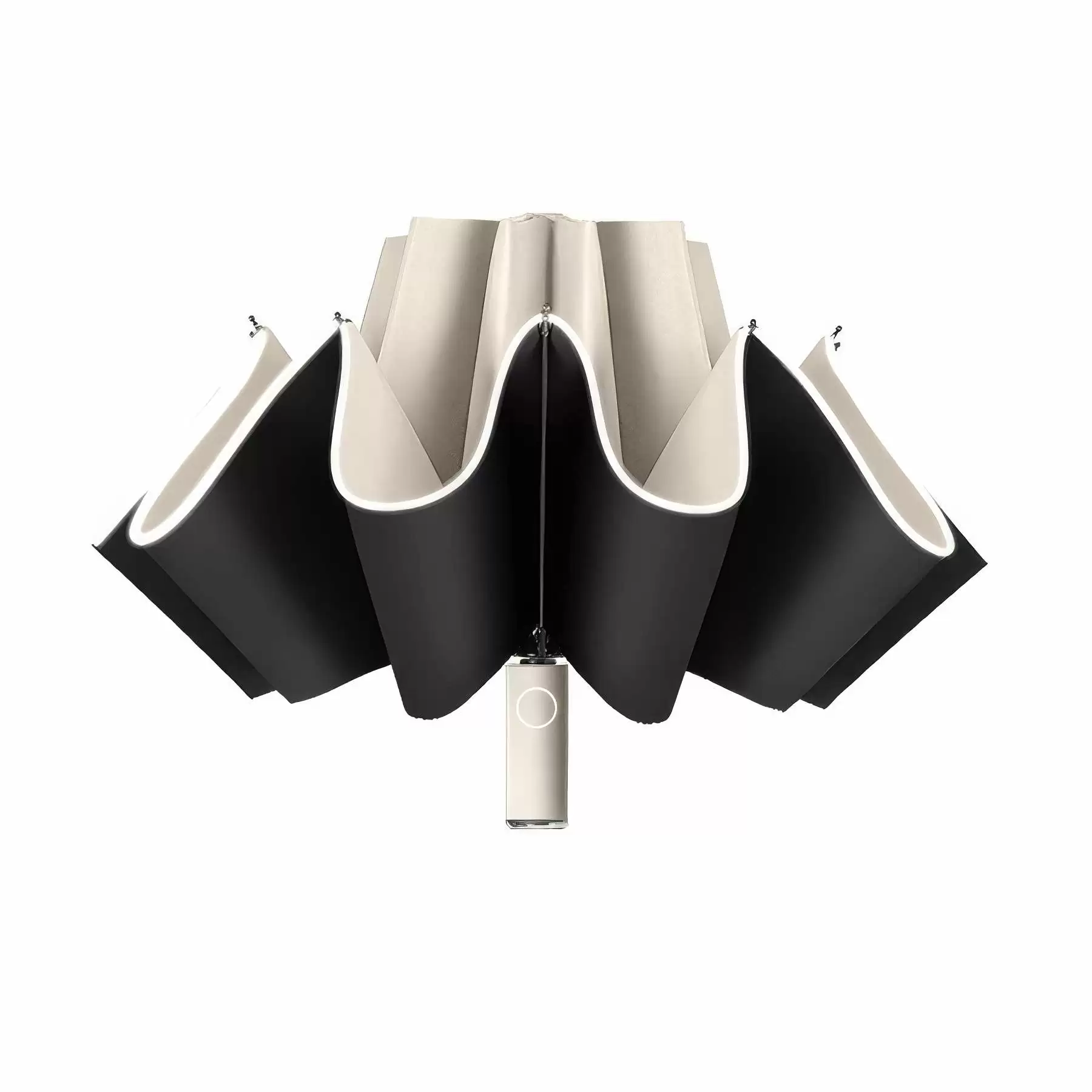 Travel Automatic Reverse Umbrella with Light Reflection - Image 2