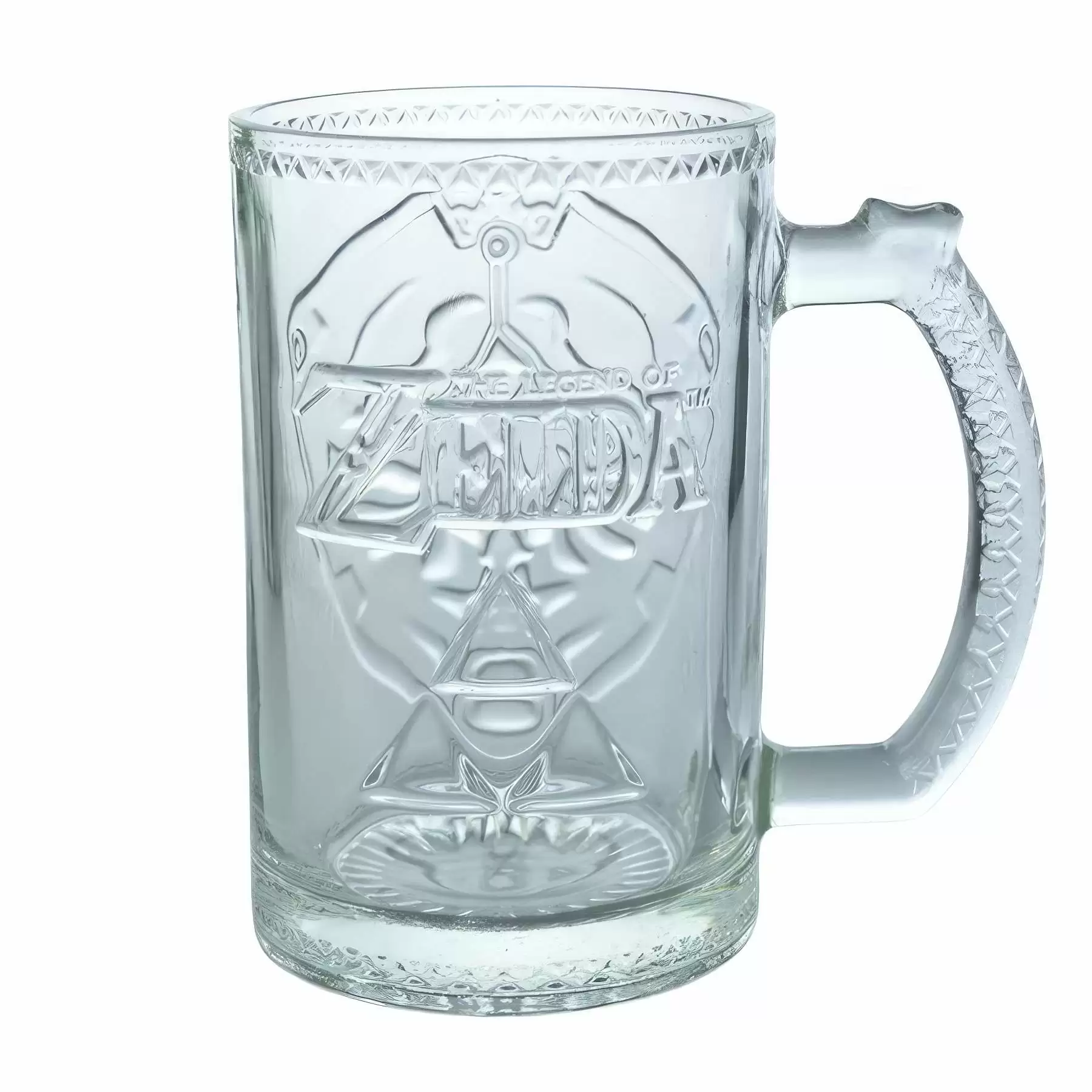 Custom 23 oz Embossed Beer Glass Mugs With Handle - Image 2