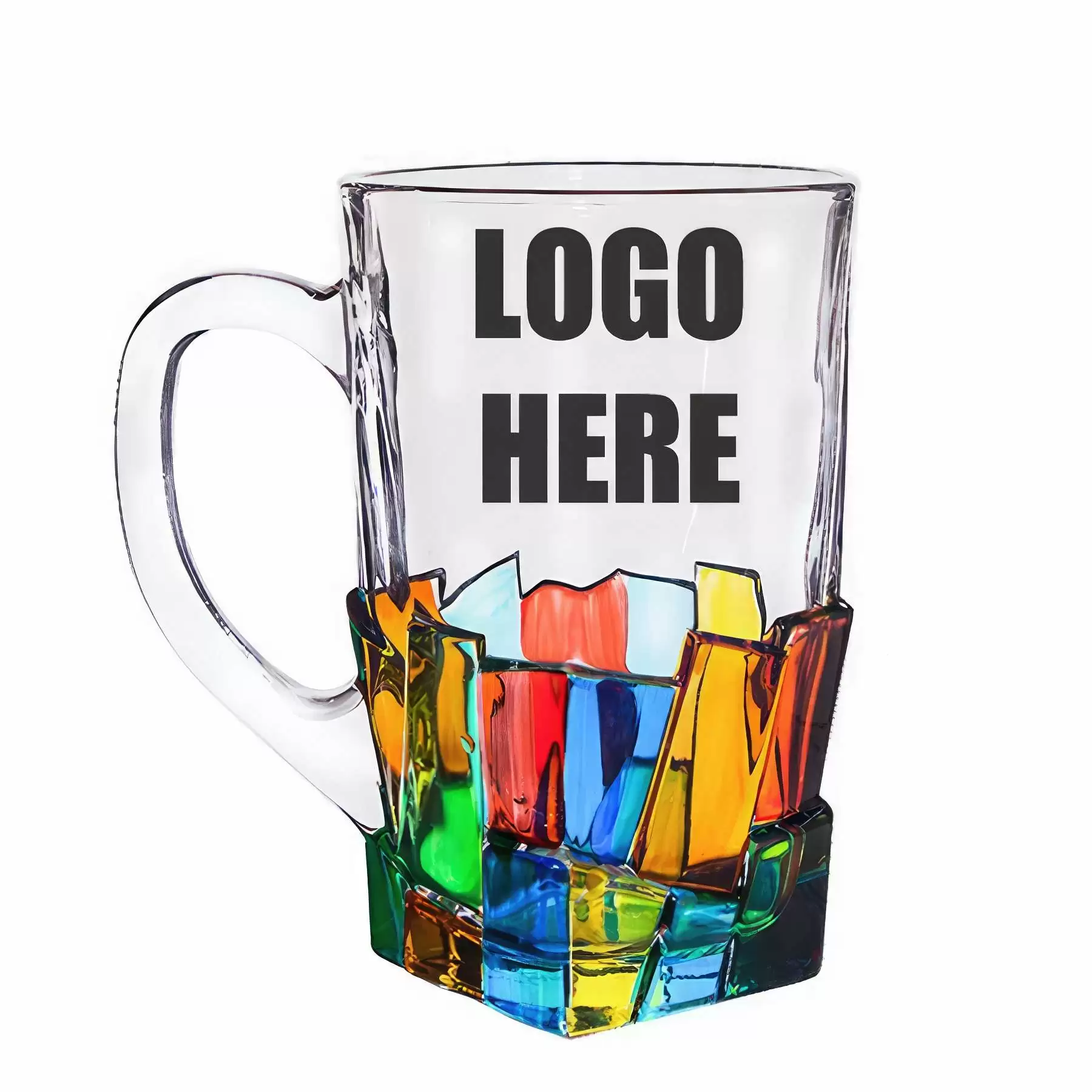 Custom 18.5 oz Beer Glass Mugs With Handle